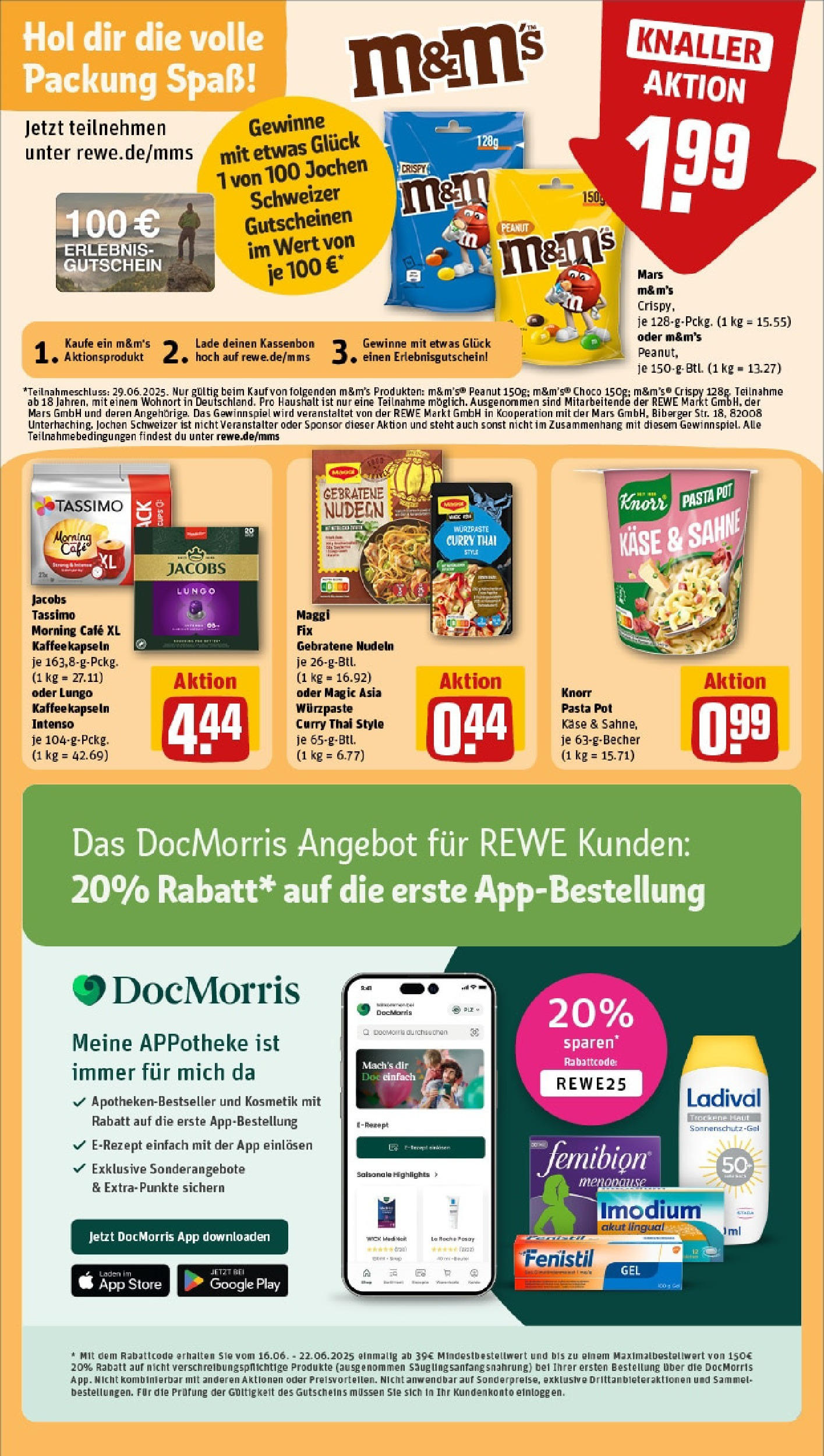 REWE Prospekt ab 15.06.2025 zum Blättern » Angebote | Seite: 13 | Produkte: Maggi, Kaffee, M&M's, Maggi fix