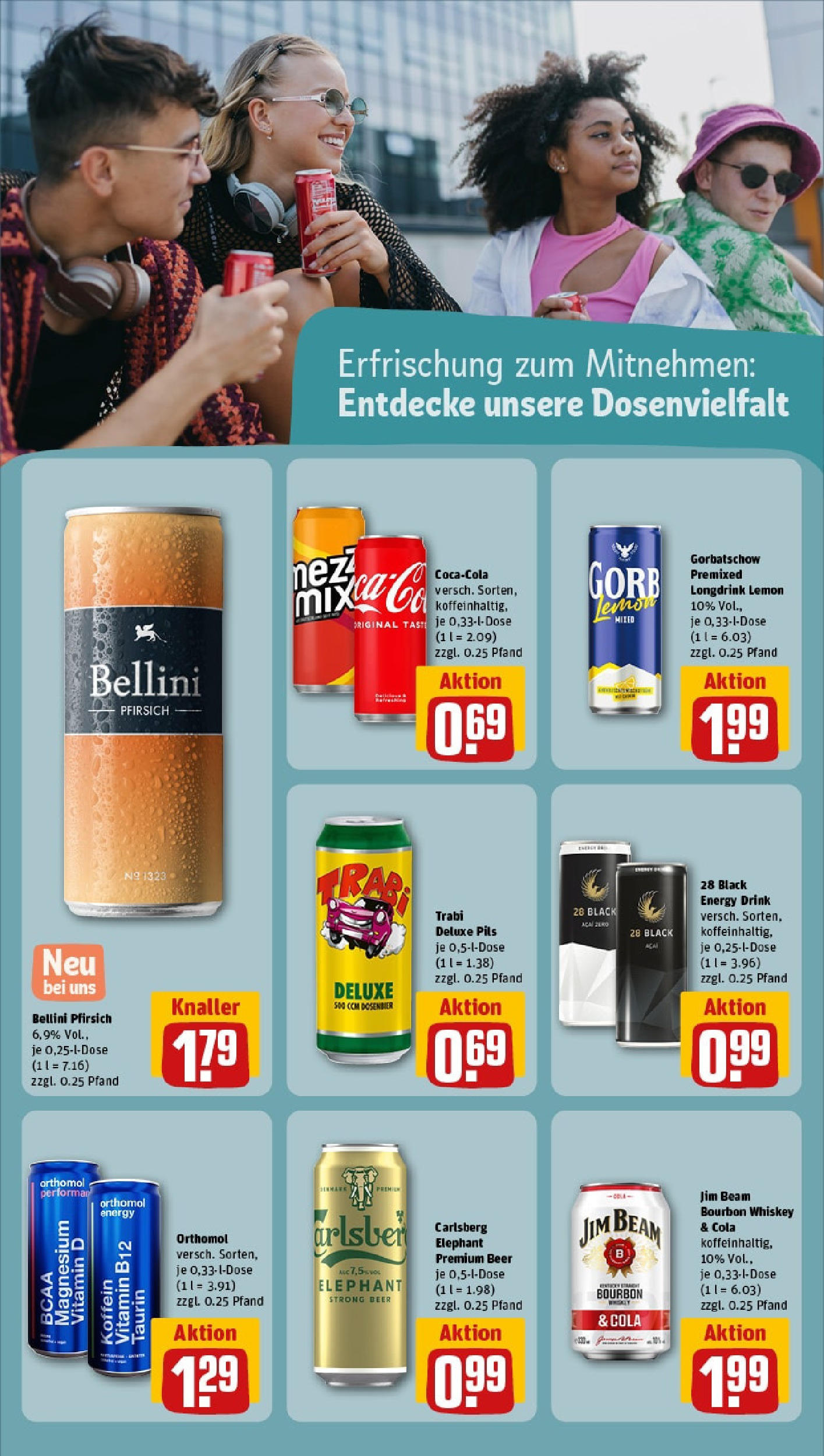 REWE Prospekt ab 15.06.2025 zum Blättern » Angebote | Seite: 12 | Produkte: Cola, Energy, Pils, Bourbon