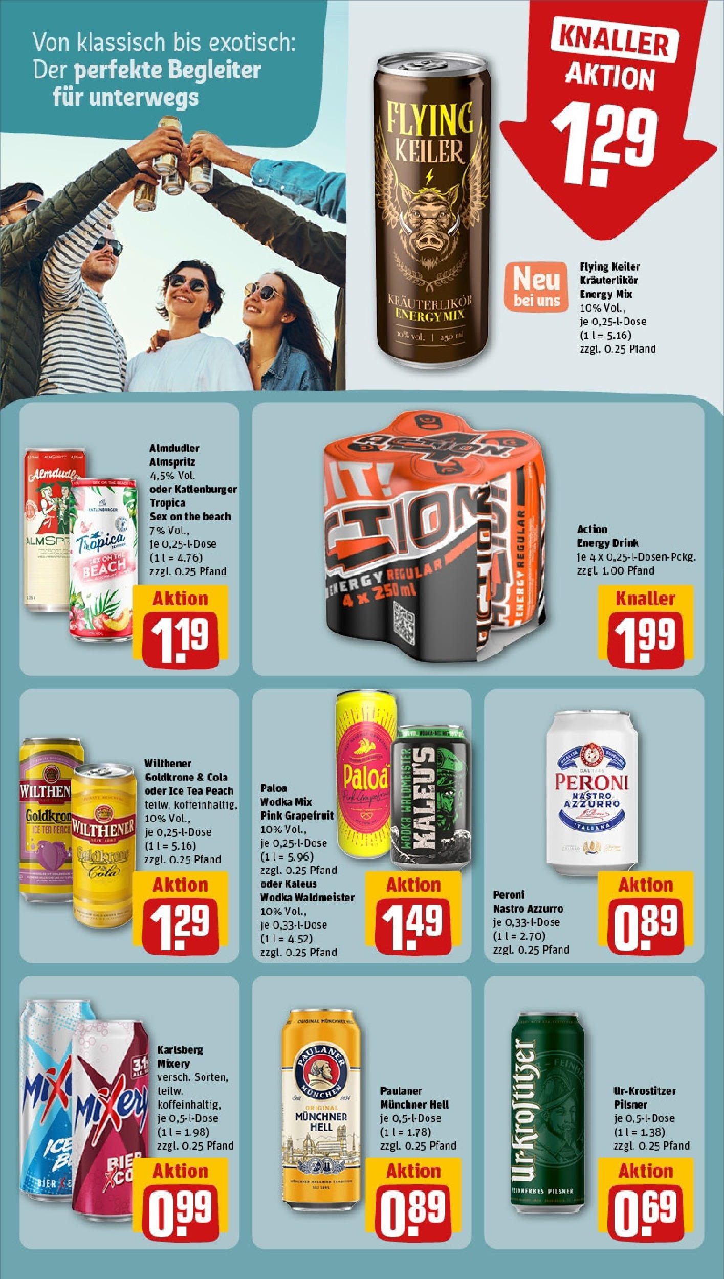 REWE Prospekt ab 15.06.2025 zum Blättern » Angebote | Seite: 13 | Produkte: Cola, Energy, Wilthener, Wodka
