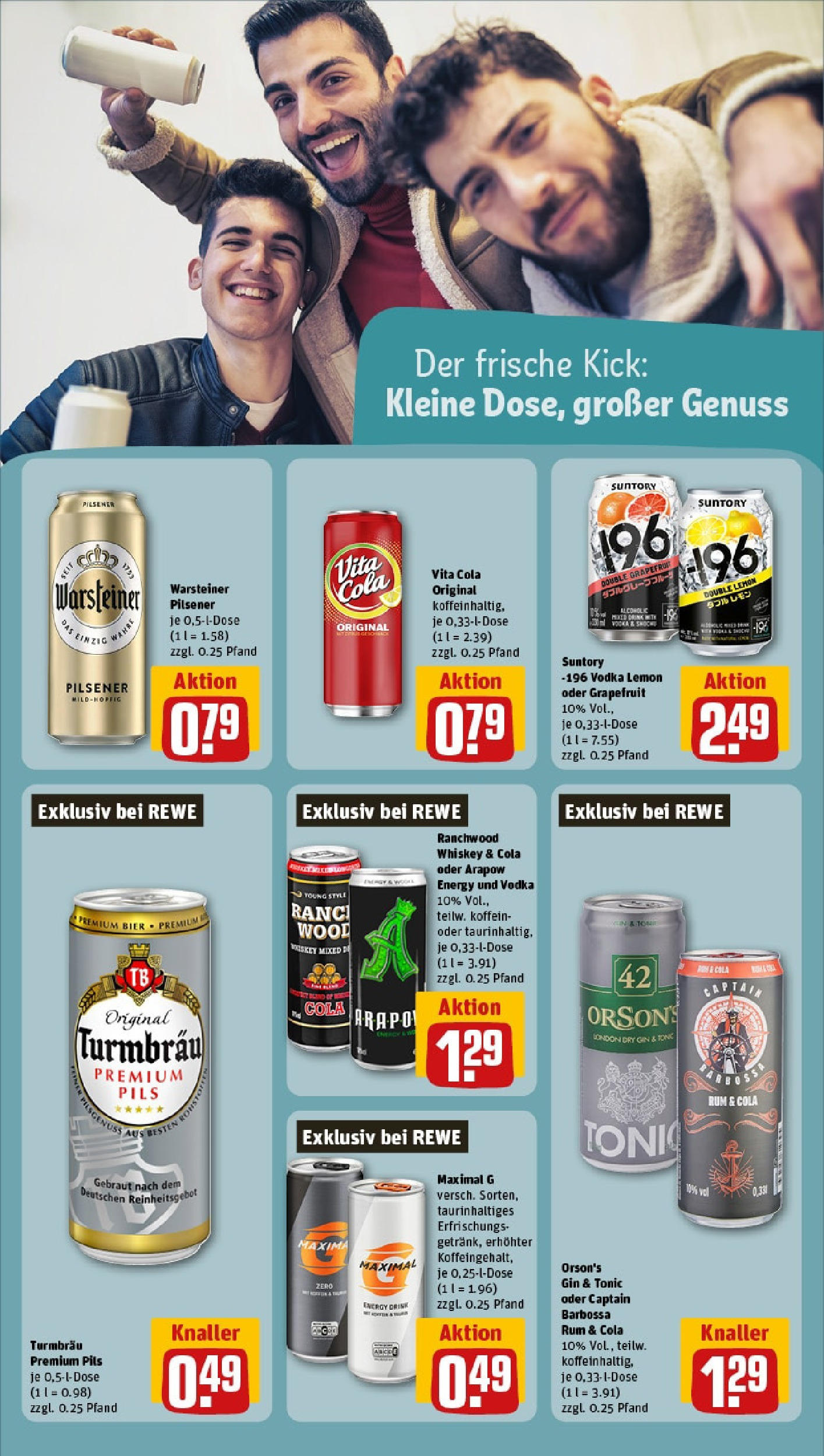 REWE Prospekt ab 15.06.2025 zum Blättern » Angebote | Seite: 15 | Produkte: Cola, Rum, Grapefruit, Warsteiner
