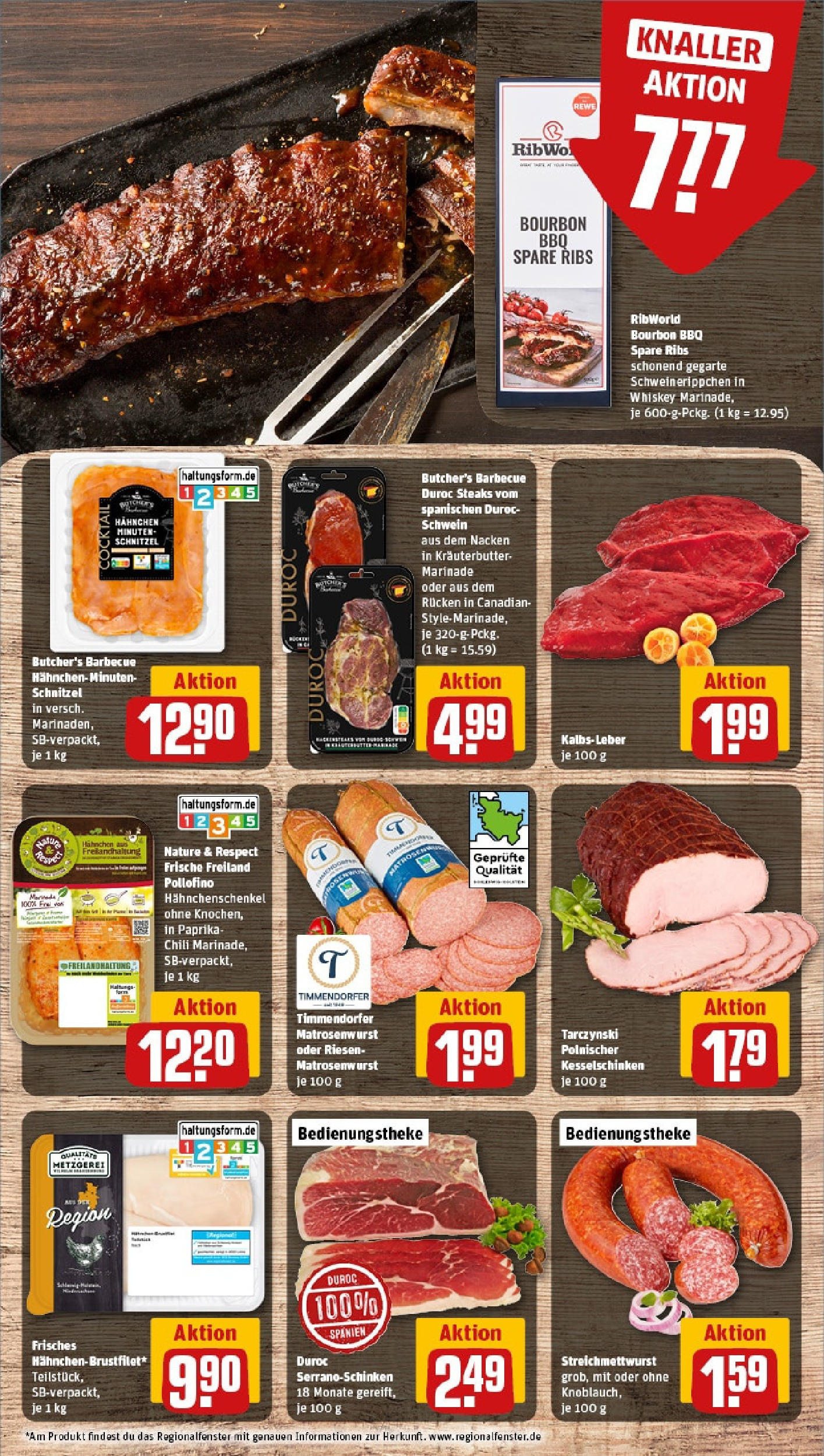 REWE Prospekt ab 15.06.2025 zum Blättern » Angebote | Seite: 8 | Produkte: Hahnchenschenkel, Spare ribs, Kräuterbutter, Kalbsleber