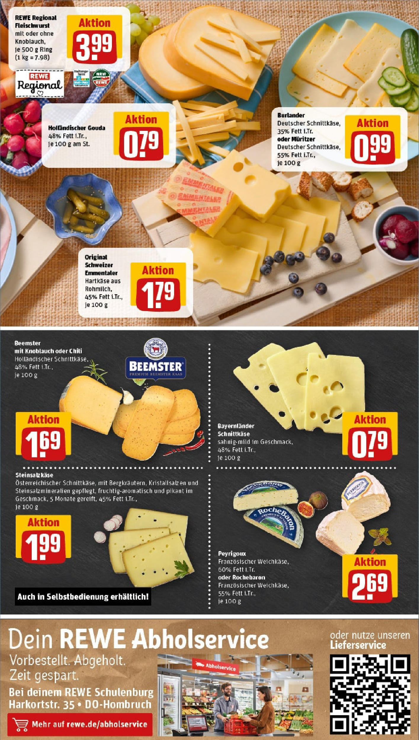 REWE Prospekt ab 15.06.2025 zum Blättern » Angebote | Seite: 9 | Produkte: Käse, Gouda, Knoblauch, Chili