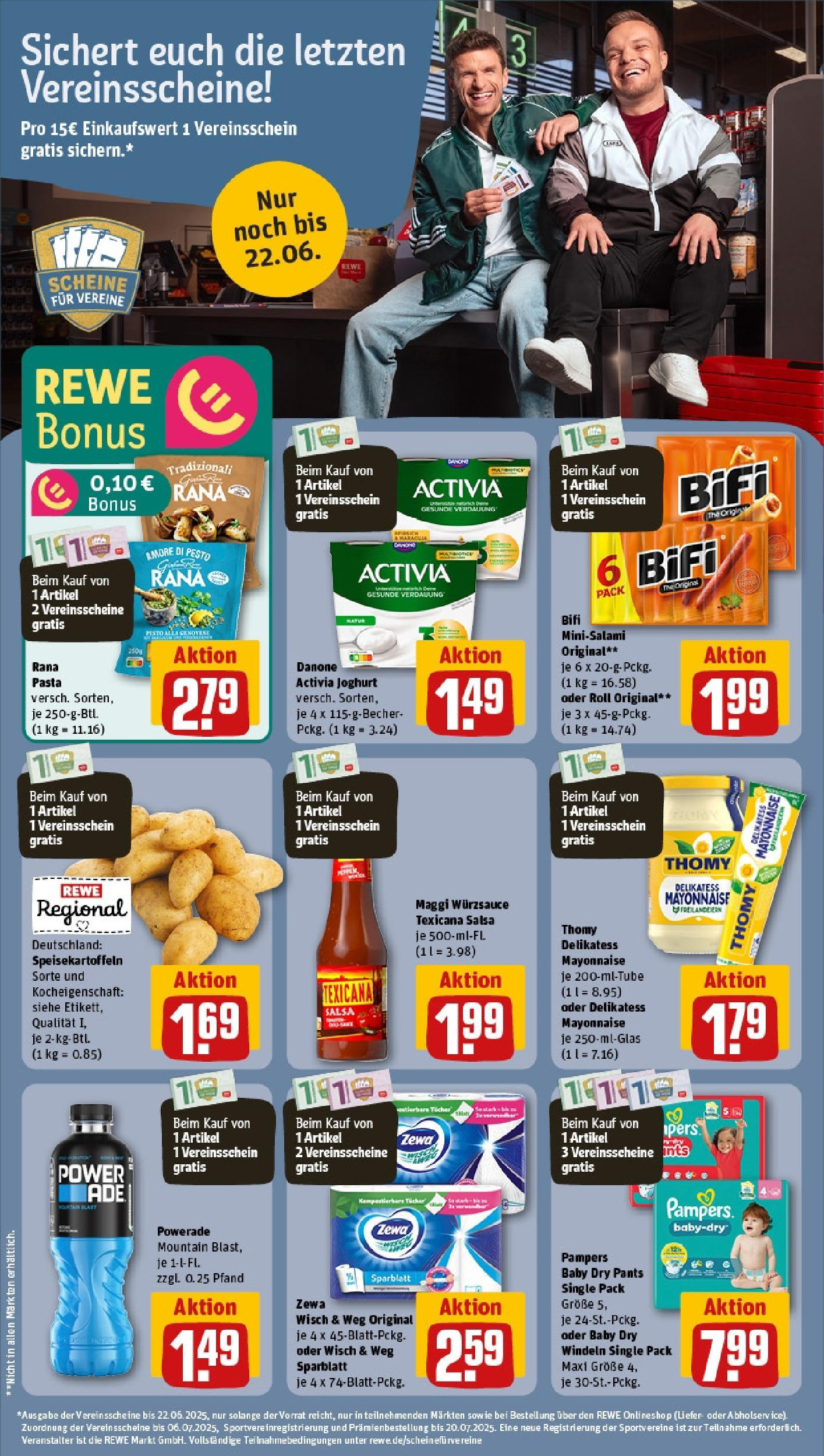 REWE Prospekt ab 15.06.2025 zum Blättern » Angebote | Seite: 24 | Produkte: Maggi, Pampers, Zewa, Powerade