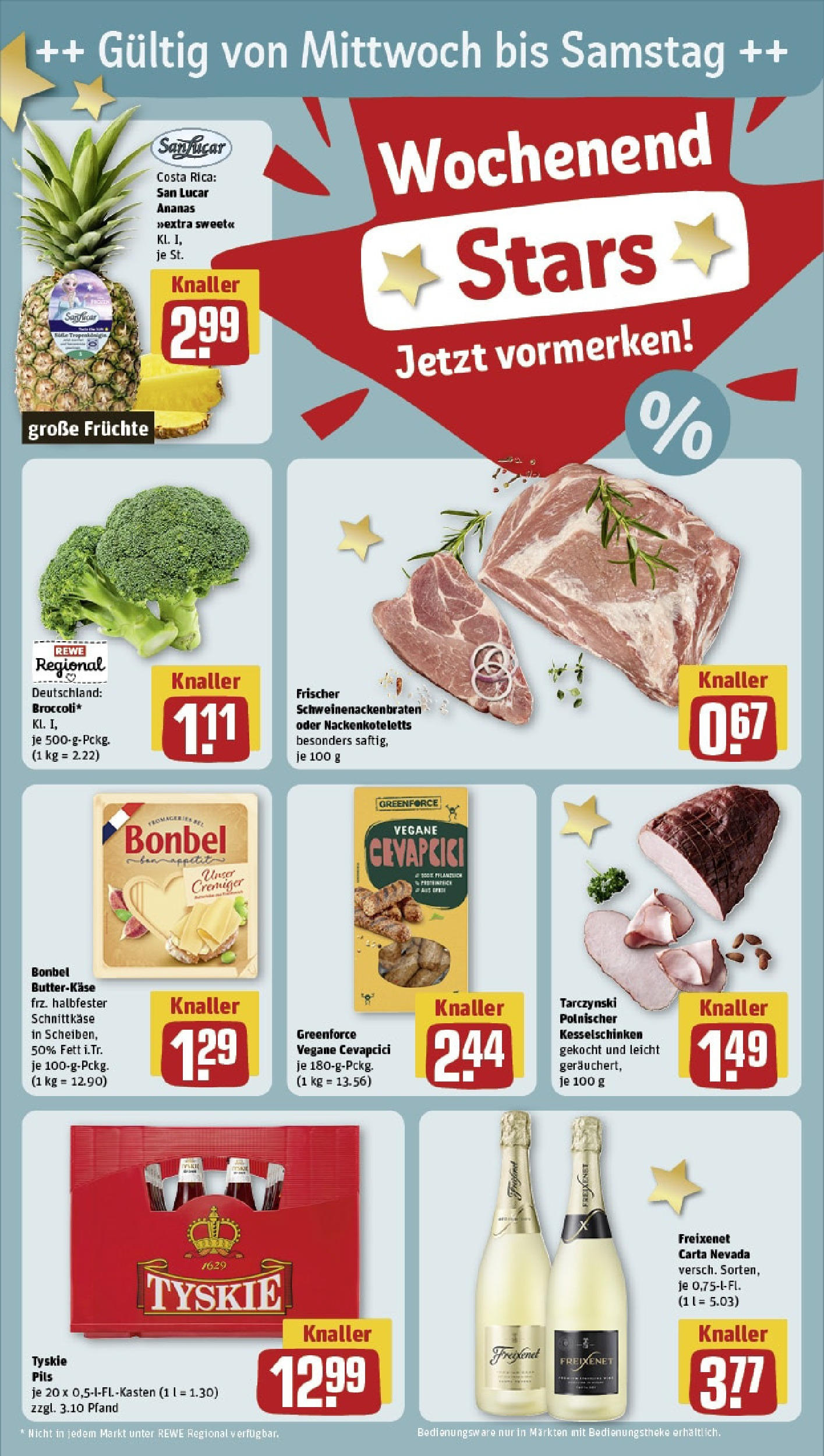 REWE Prospekt ab 15.06.2025 zum Blättern » Angebote | Seite: 28 | Produkte: Freixenet, Pils, Cevapcici, Ananas
