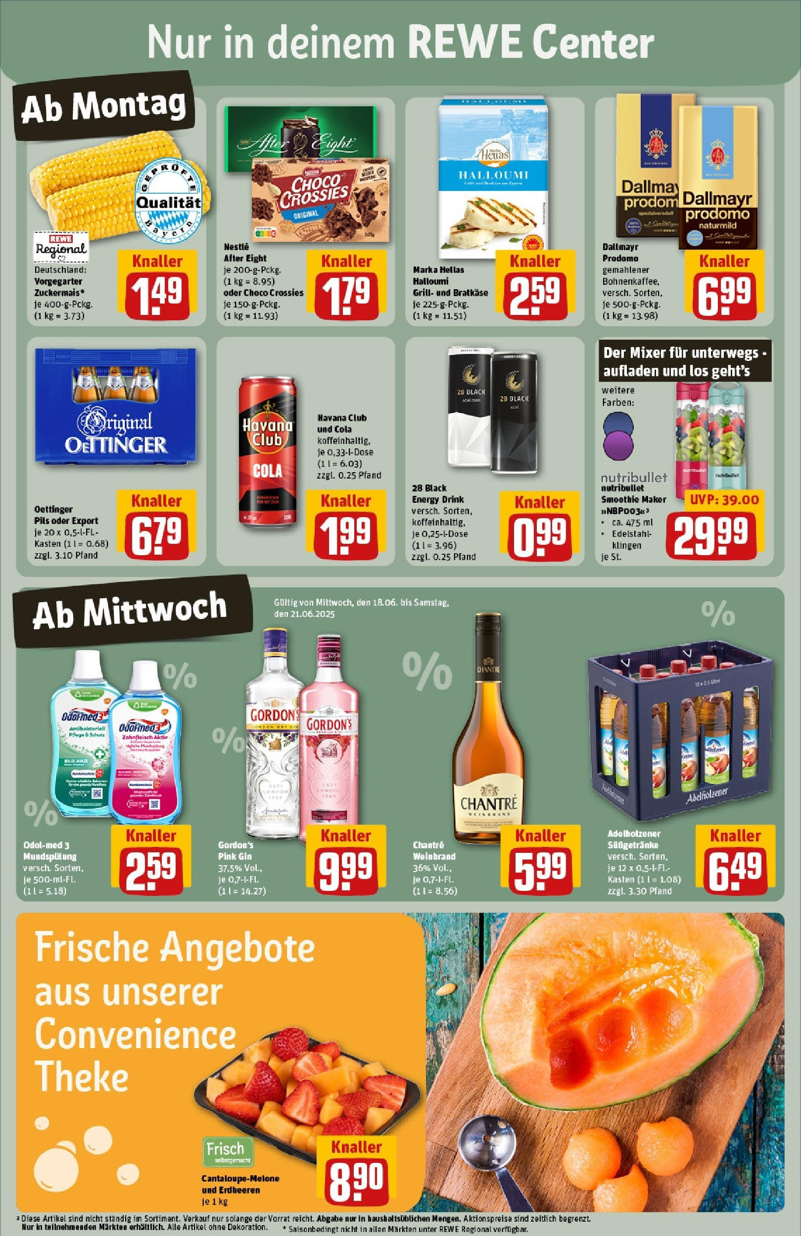 REWE Prospekt ab 15.06.2025 zum Blättern » Angebote | Seite: 3 | Produkte: Grill, Oettinger, Chantré, Gin