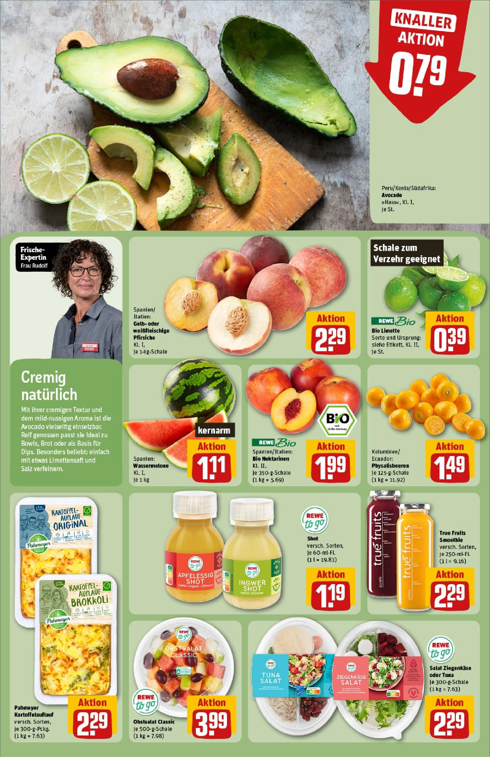 REWE Prospekt ab 15.06.2025 zum Blättern » Angebote | Seite: 6 | Produkte: Nektarinen, Apple, Avocado, Wassermelone