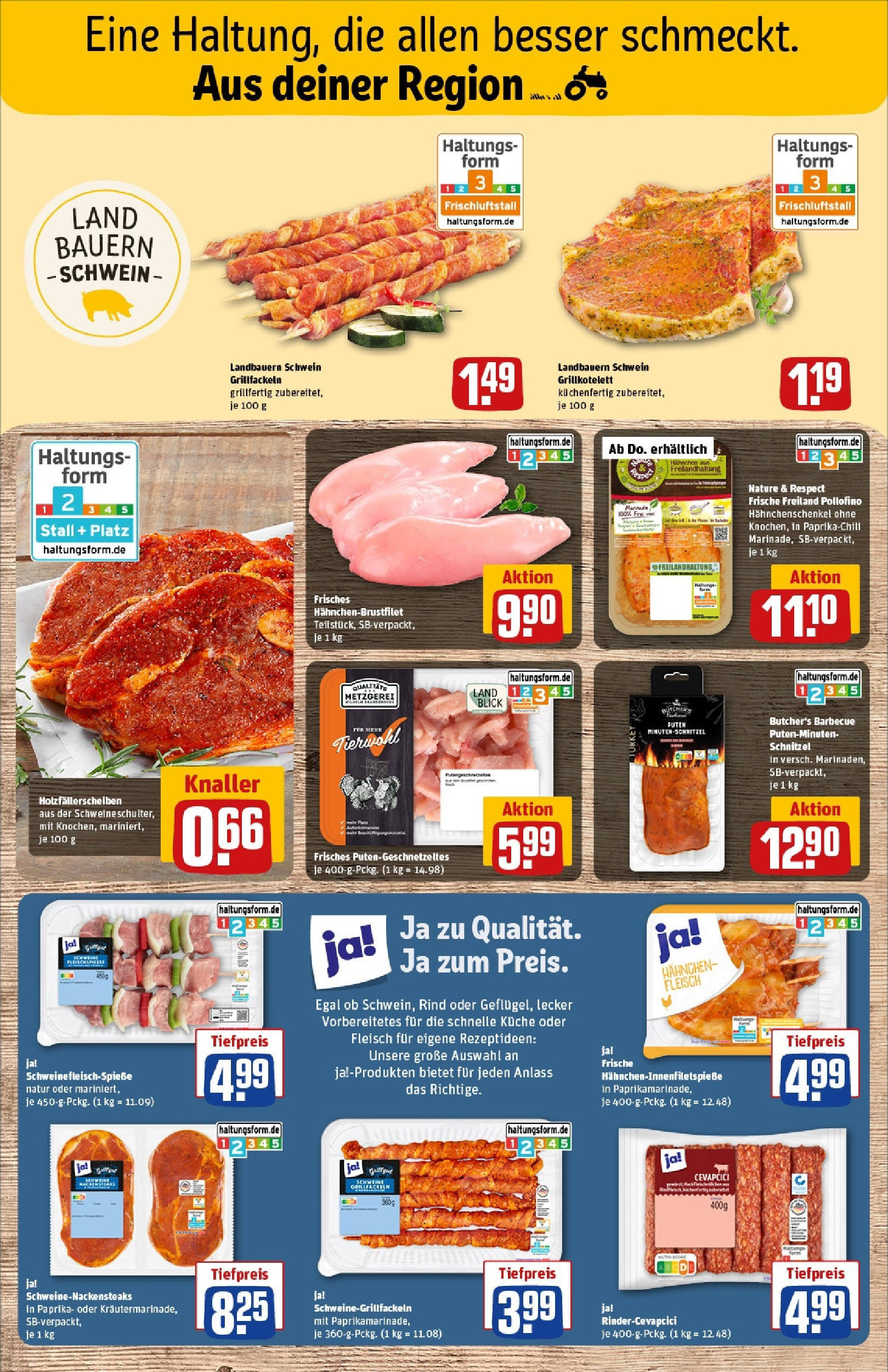 REWE Prospekt ab 15.06.2025 zum Blättern » Angebote | Seite: 10 | Produkte: Grill, Hahnchen, Hahnchenschenkel, Cevapcici