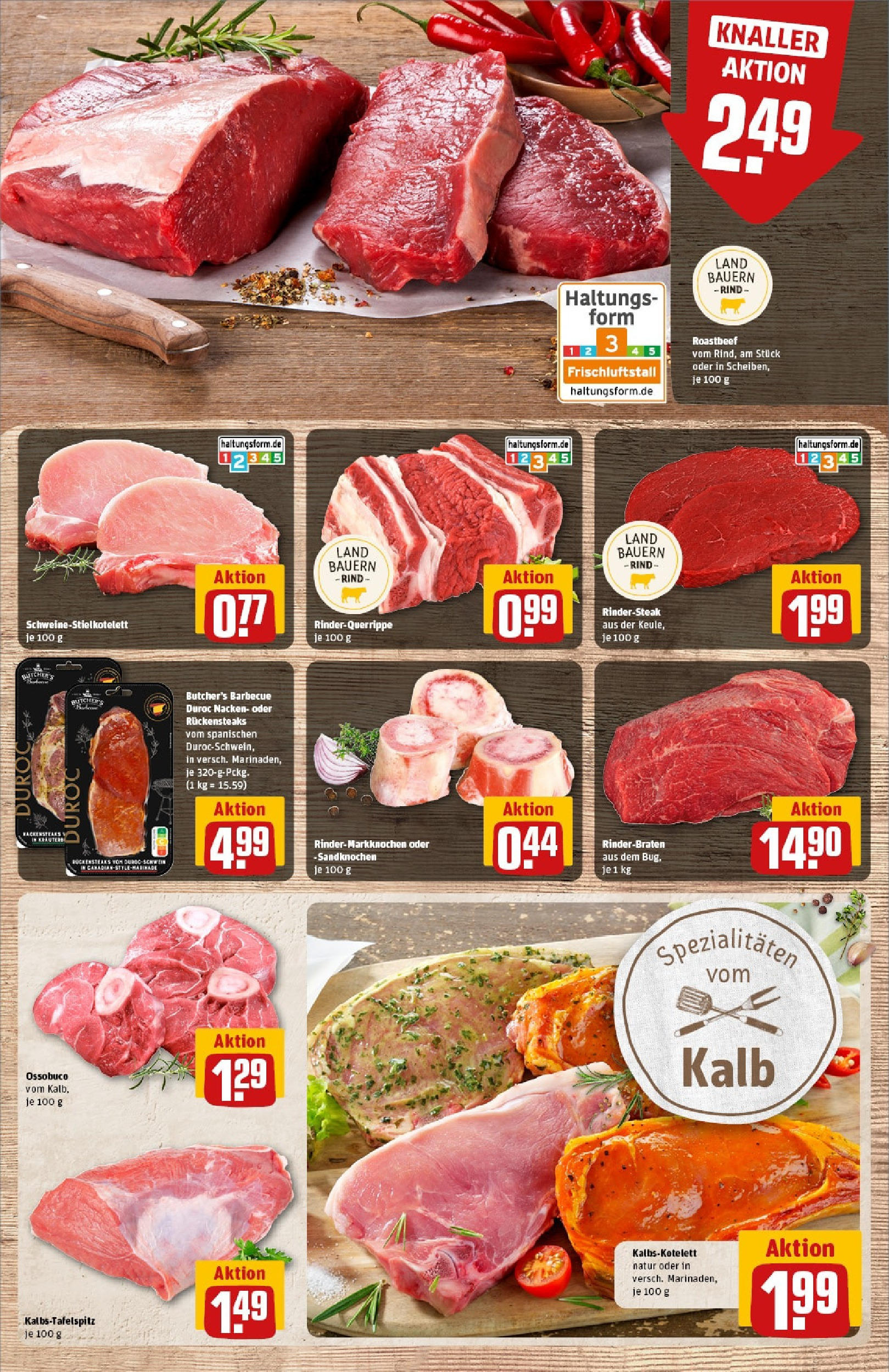 REWE Prospekt ab 15.06.2025 zum Blättern » Angebote | Seite: 11 | Produkte: Rinderbraten, Roastbeef, Steak