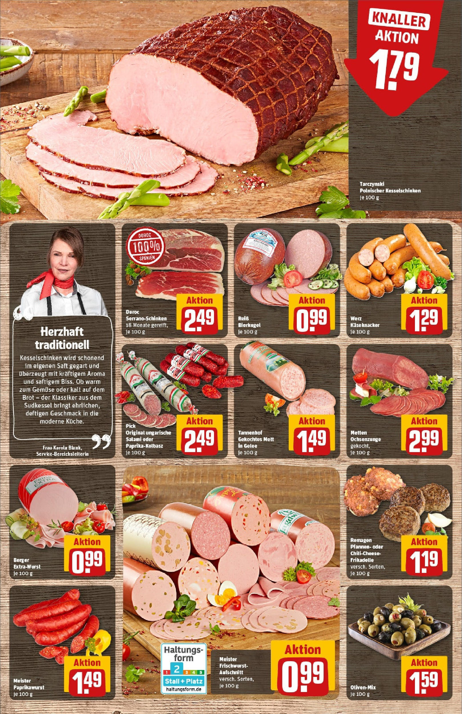 REWE Prospekt ab 15.06.2025 zum Blättern » Angebote | Seite: 12 | Produkte: Käse, Gemüse, Brot, Salami