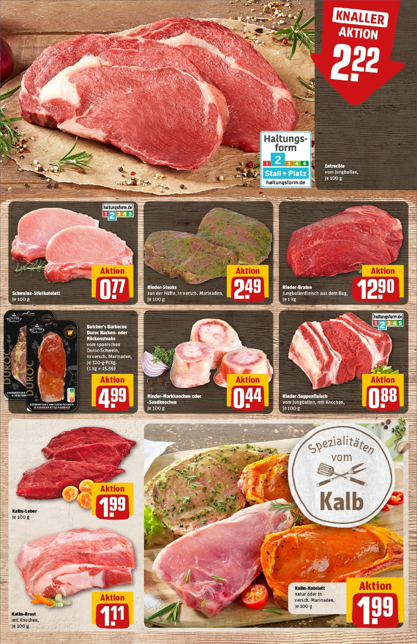 REWE Prospekt ab 15.06.2025 zum Blättern » Angebote | Seite: 9 | Produkte: Rinderbraten, Kalbsleber, Steak, PC