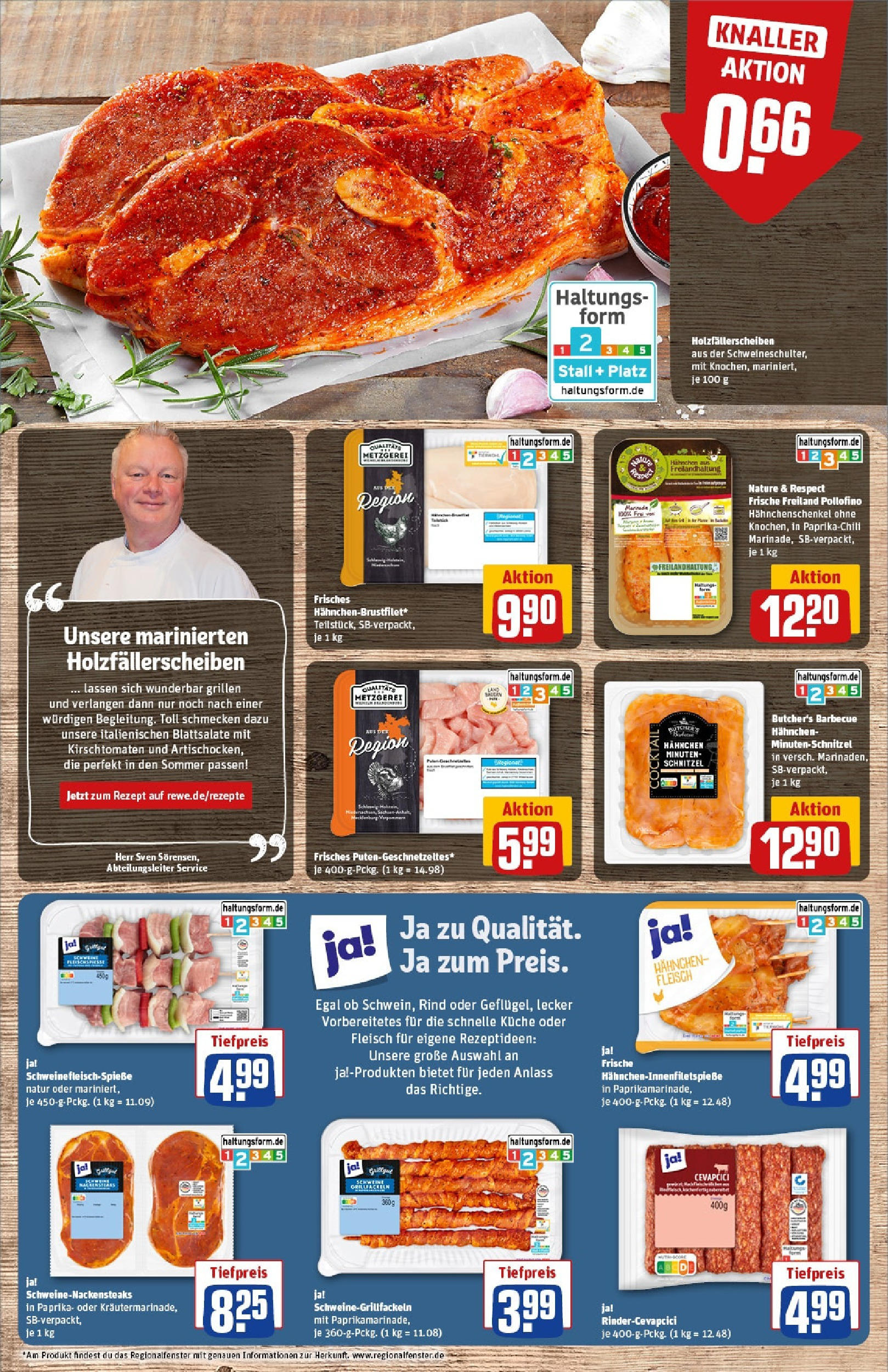 REWE Prospekt ab 15.06.2025 zum Blättern » Angebote | Seite: 8 | Produkte: Grill, Schnitzel, Paprika, Fleisch