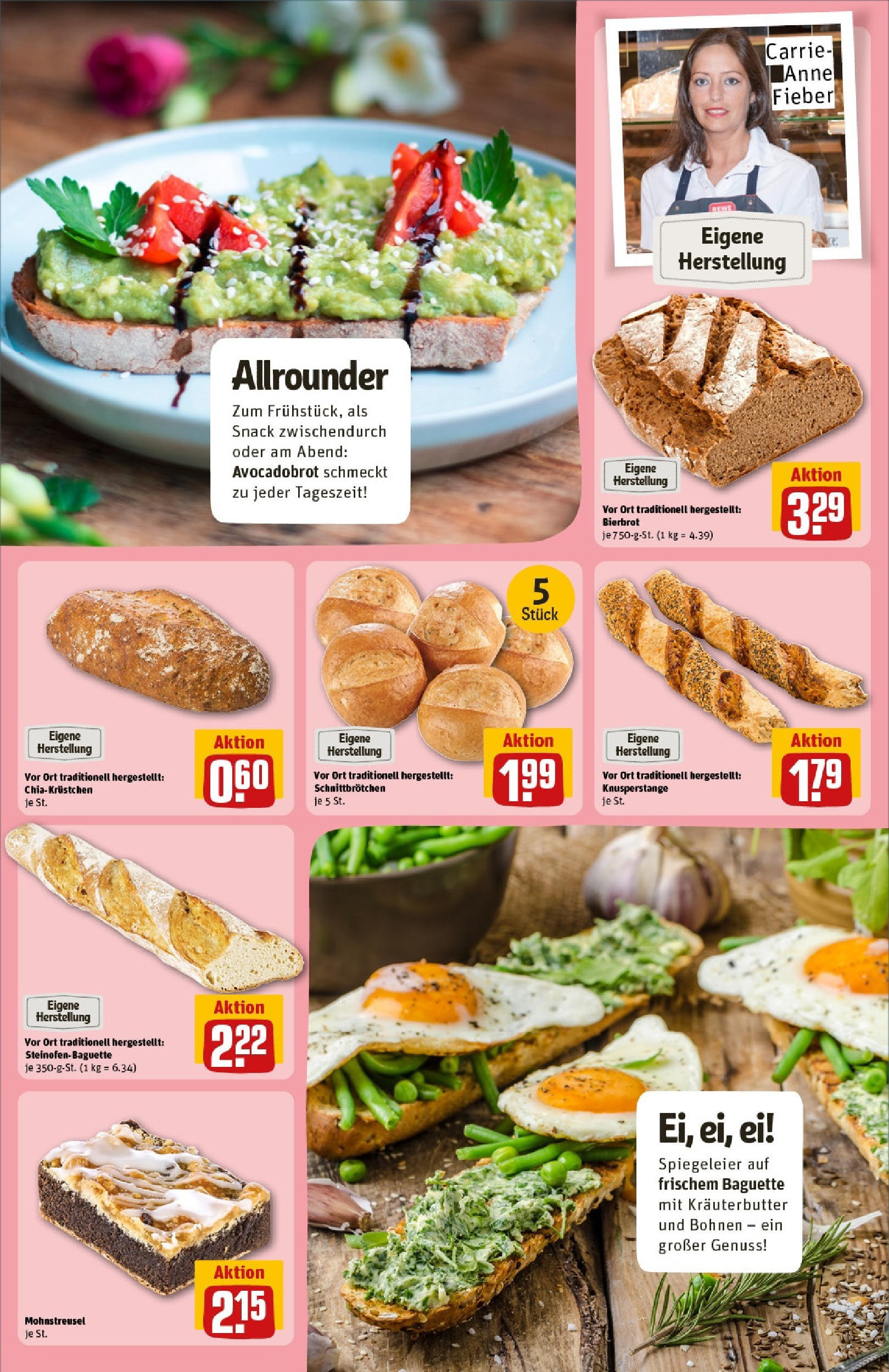 REWE Prospekt ab 15.06.2025 zum Blättern » Angebote | Seite: 12 | Produkte: Baguette, Kräuterbutter, Avocado