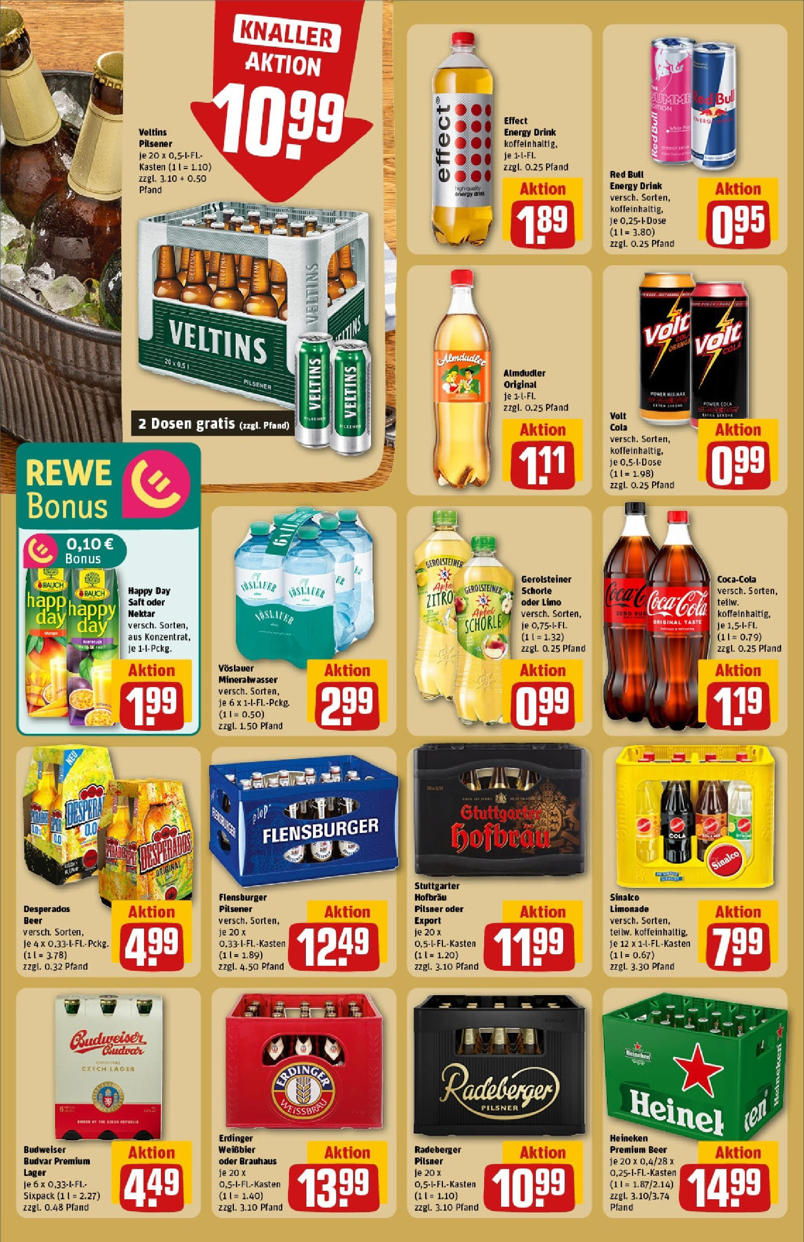 REWE Prospekt ab 15.06.2025 zum Blättern » Angebote | Seite: 18 | Produkte: Red bull, Budweiser, Radeberger pilsner, Veltins