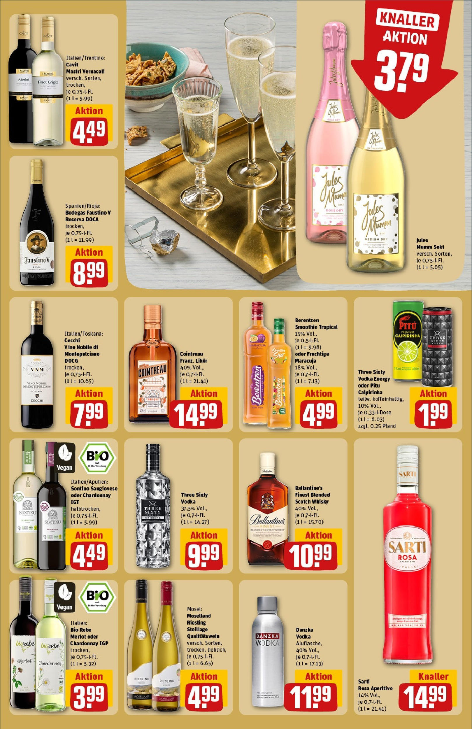 REWE Prospekt ab 15.06.2025 zum Blättern » Angebote | Seite: 19 | Produkte: Mumm sekt, Sekt, Jules mumm, Berentzen
