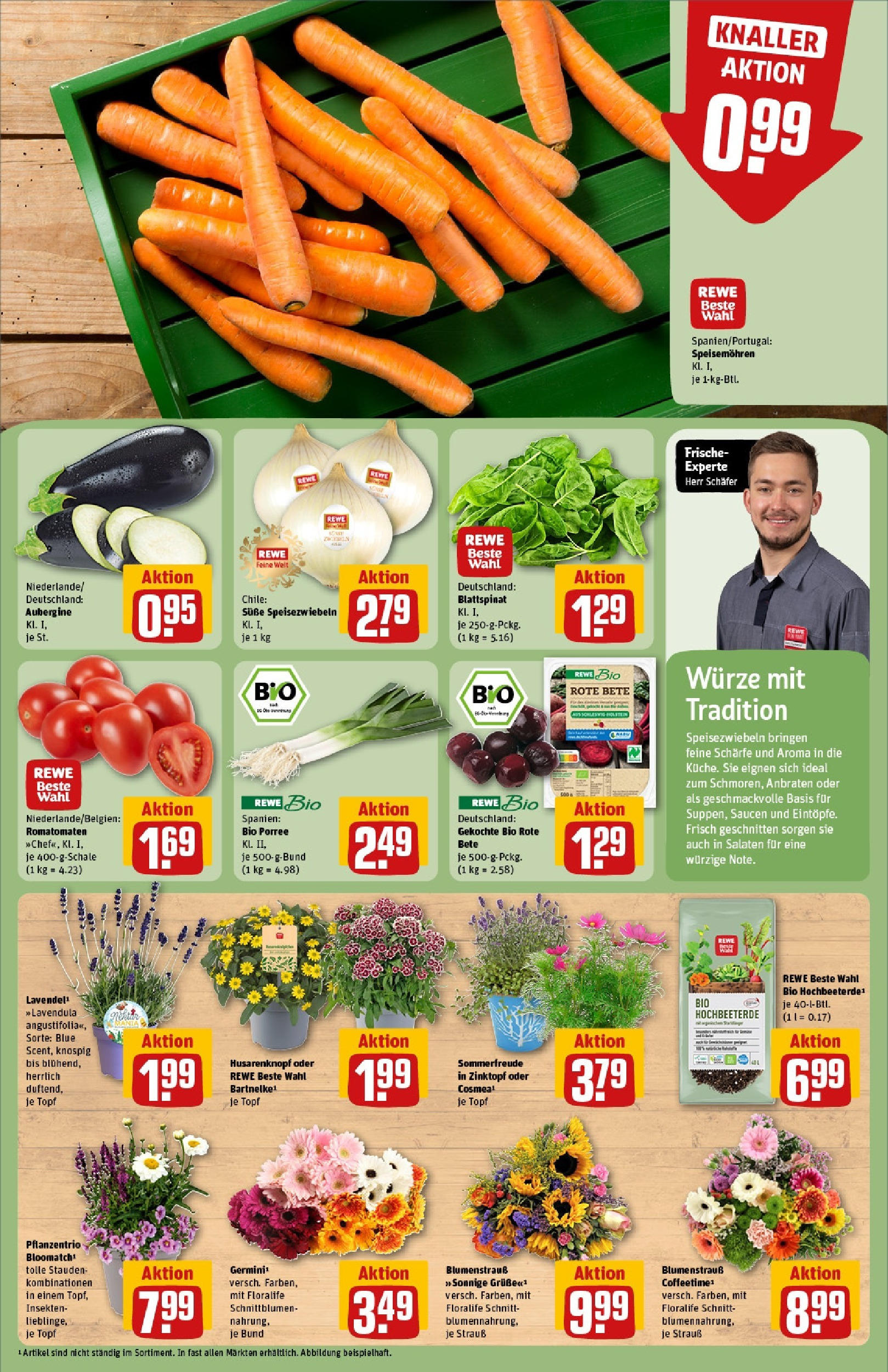 REWE Prospekt ab 15.06.2025 zum Blättern » Angebote | Seite: 7 | Produkte: Aubergine, Lavendel