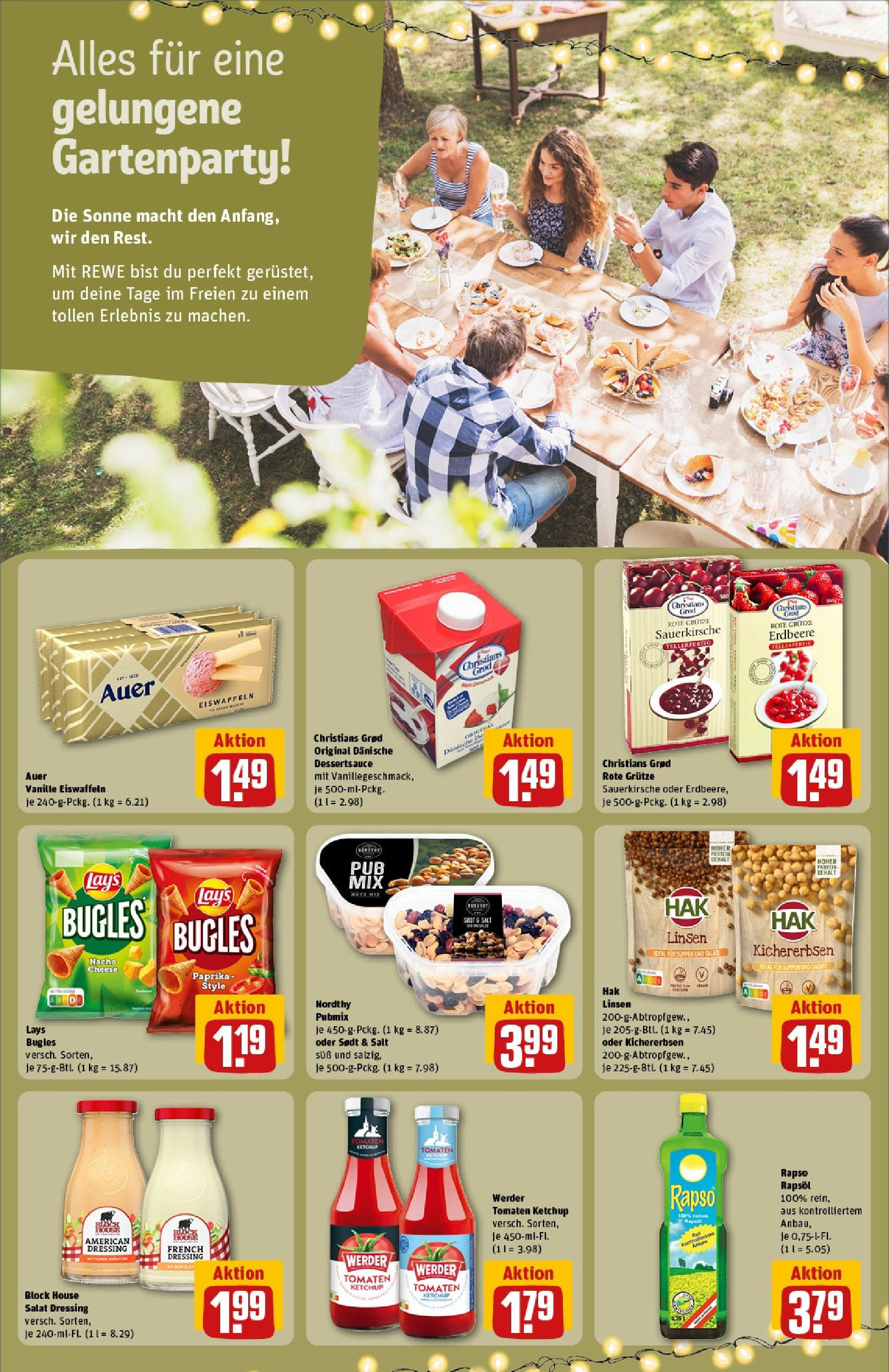 REWE Prospekt ab 15.06.2025 zum Blättern » Angebote | Seite: 16 | Produkte: Dressing, Ketchup, Salat, Rapso rapsol
