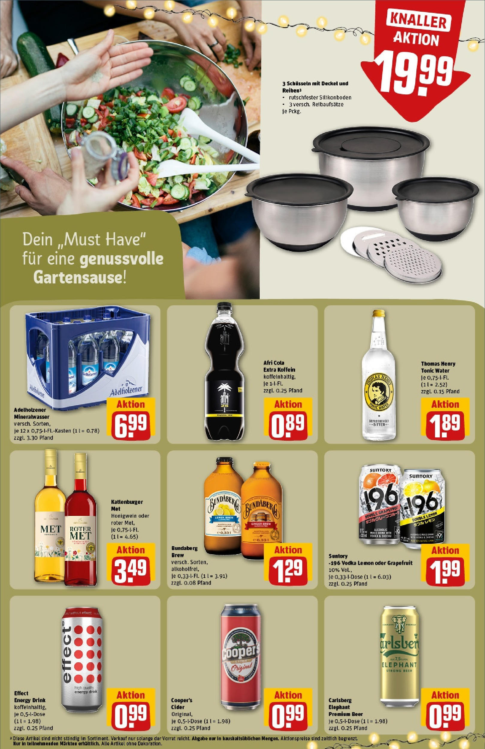 REWE Prospekt ab 15.06.2025 zum Blättern » Angebote | Seite: 17 | Produkte: Carlsberg, Cola, Mineralwasser, Vodka