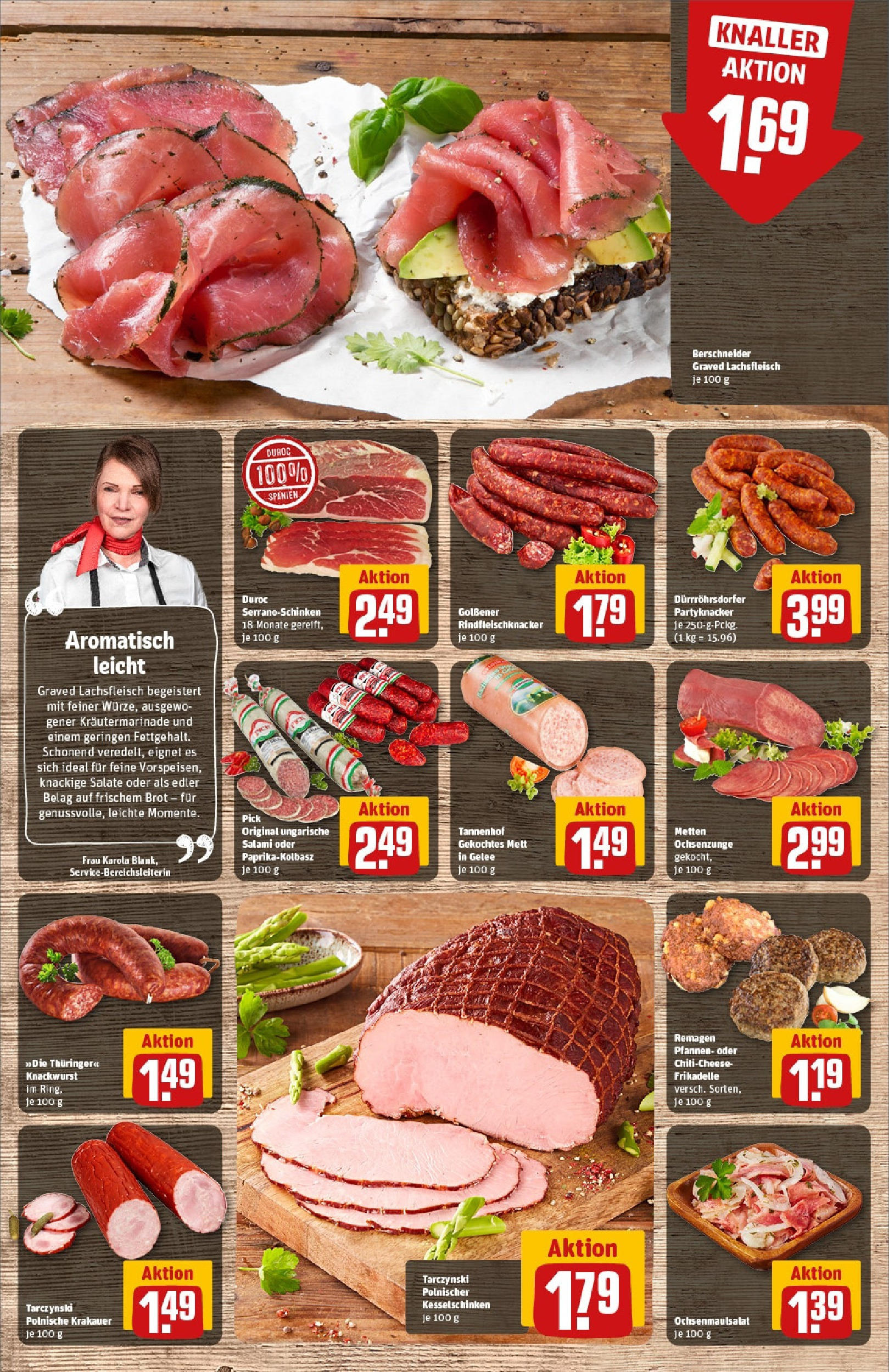 REWE Prospekt ab 15.06.2025 zum Blättern » Angebote | Seite: 12 | Produkte: Brot, Salami