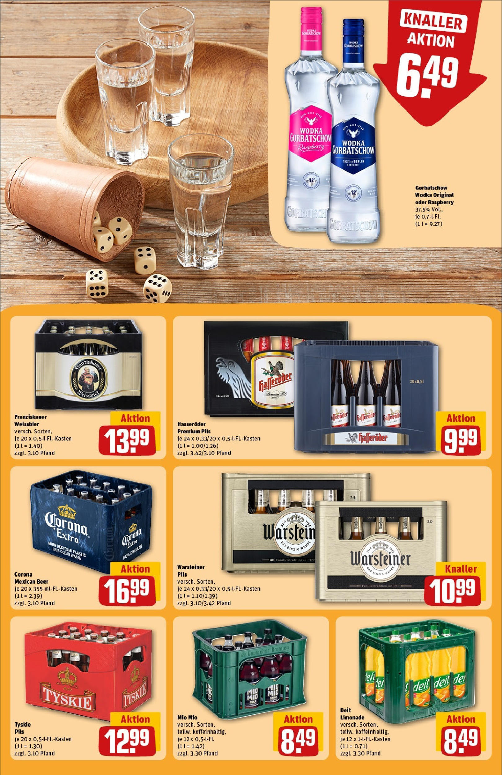 REWE Prospekt ab 15.06.2025 zum Blättern » Angebote | Seite: 21 | Produkte: Weißbier, Pils, Warsteiner, Wodka
