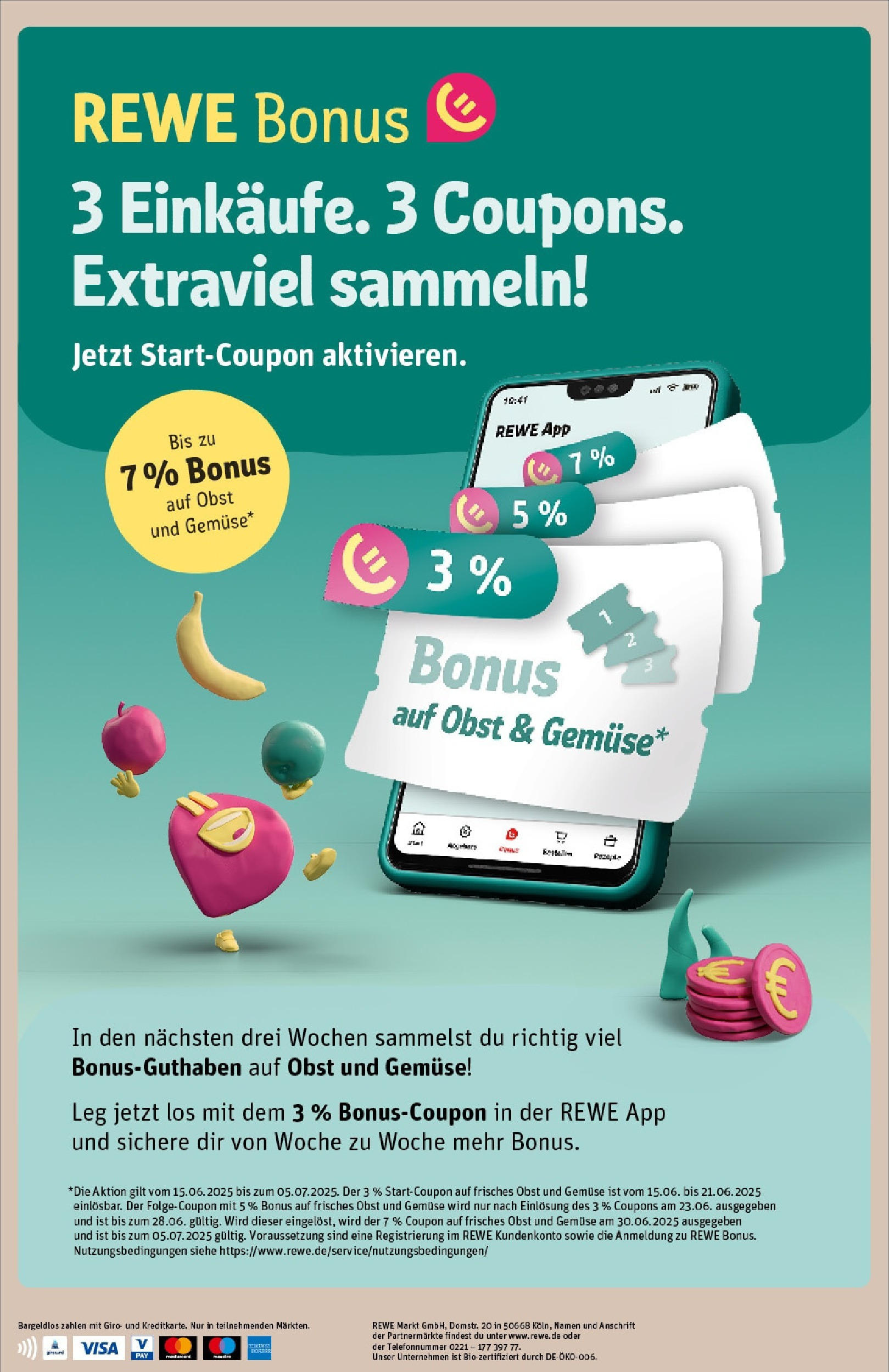 REWE Prospekt ab 15.06.2025 zum Blättern » Angebote | Seite: 34 | Produkte: Gemüse, Obst