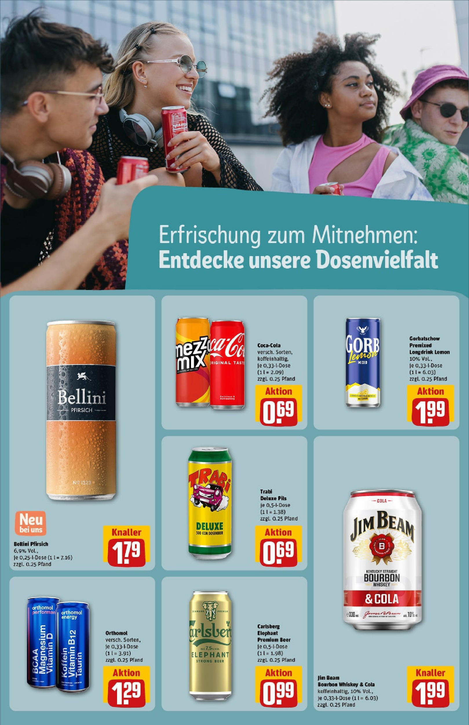 REWE Prospekt ab 15.06.2025 zum Blättern » Angebote | Seite: 18 | Produkte: Jim beam, Carlsberg, Pils, Bourbon