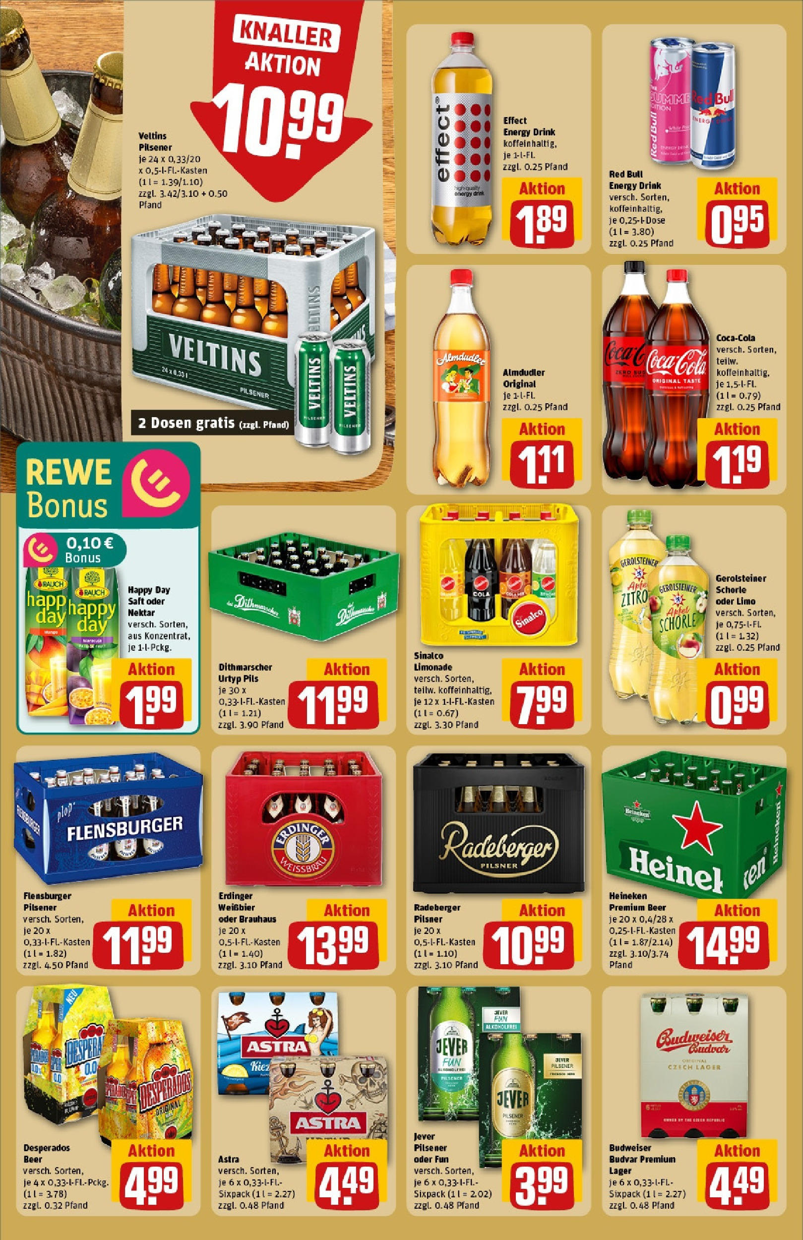 REWE Prospekt ab 15.06.2025 zum Blättern » Angebote | Seite: 22 | Produkte: Sinalco, Erdinger, Limonade, Veltins