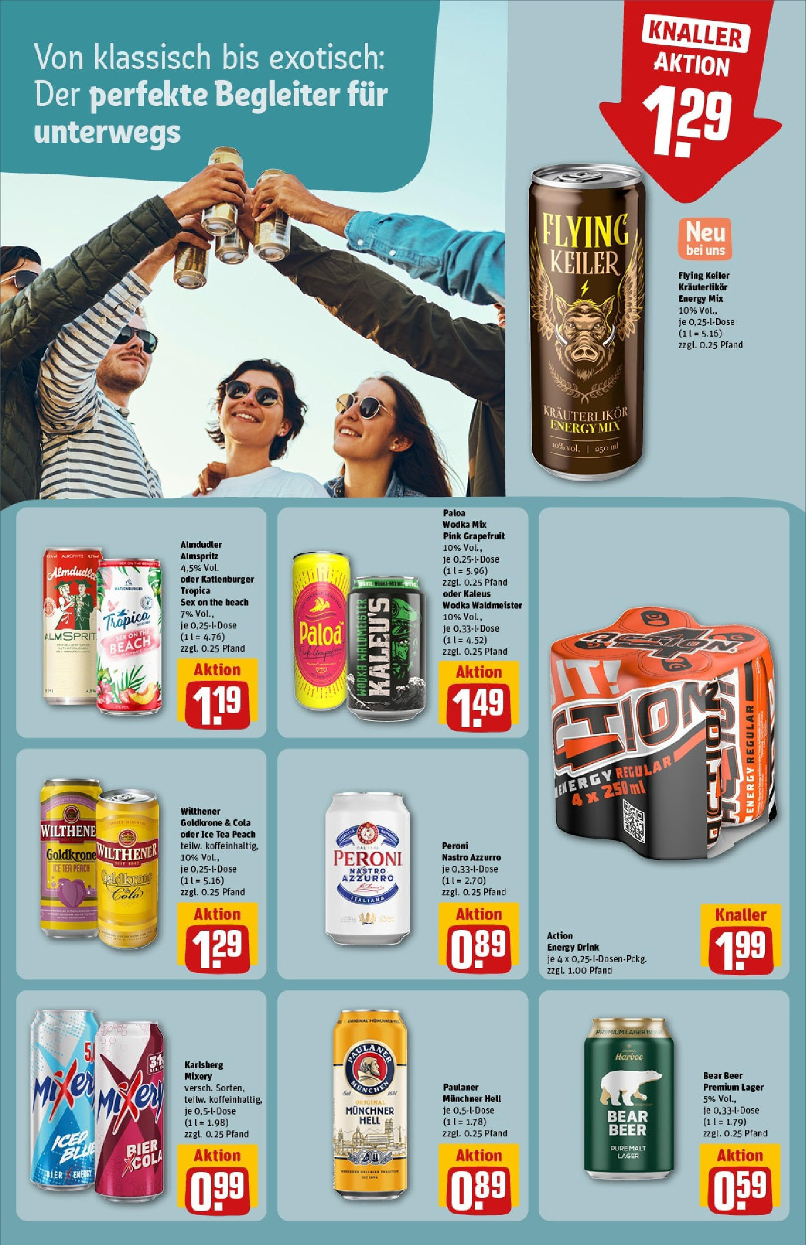 REWE Prospekt ab 15.06.2025 zum Blättern » Angebote | Seite: 19 | Produkte: Bier, Grapefruit, Mixery, Wodka