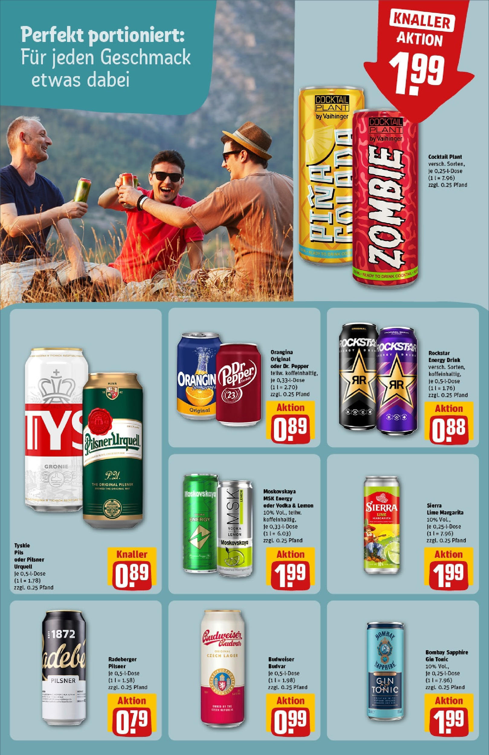 REWE Prospekt ab 15.06.2025 zum Blättern » Angebote | Seite: 20 | Produkte: Tyskie, Energy, Gin, Radeberger pilsner