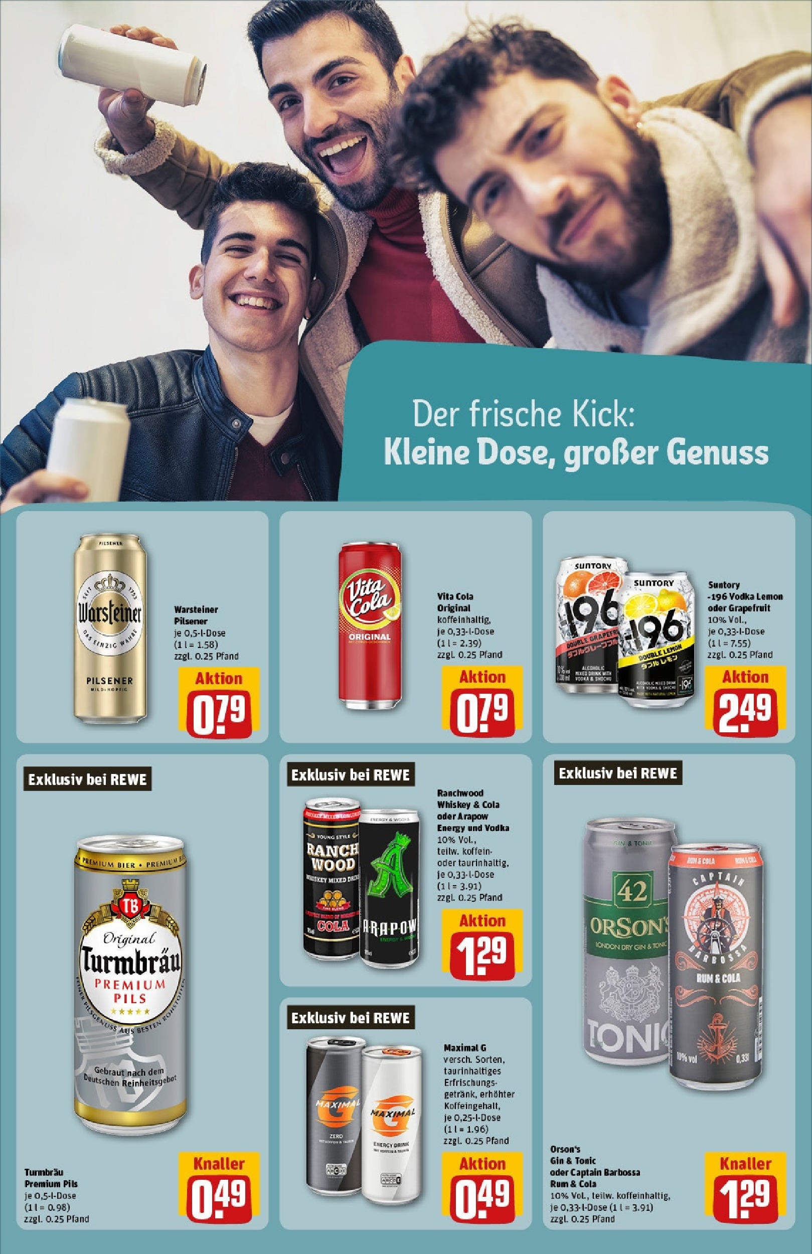 REWE Prospekt ab 15.06.2025 zum Blättern » Angebote | Seite: 21 | Produkte: Pils, Grapefruit, Vodka, Whiskey