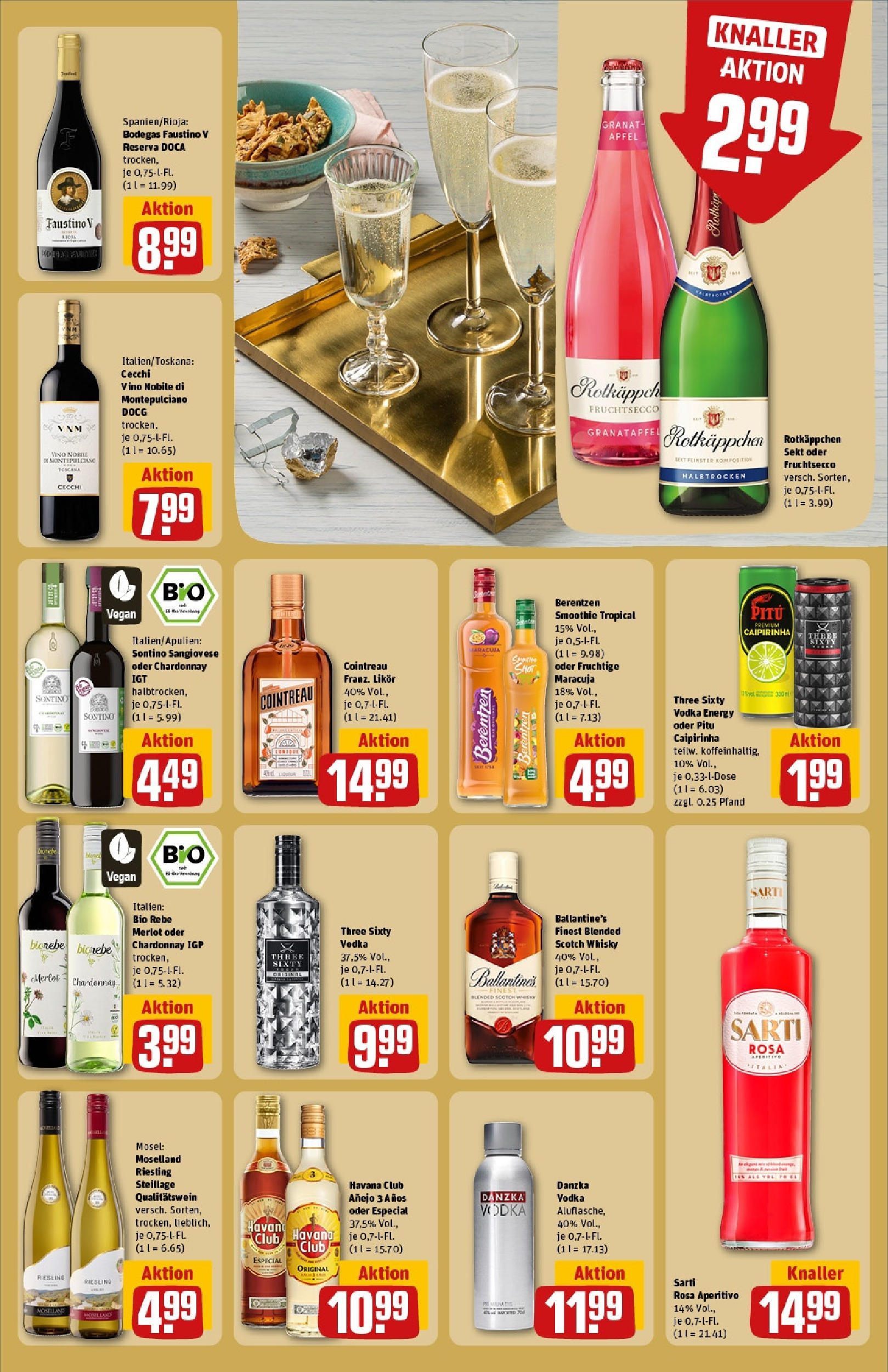REWE Prospekt ab 15.06.2025 zum Blättern » Angebote | Seite: 23 | Produkte: Energy, Likör, Rum, Berentzen