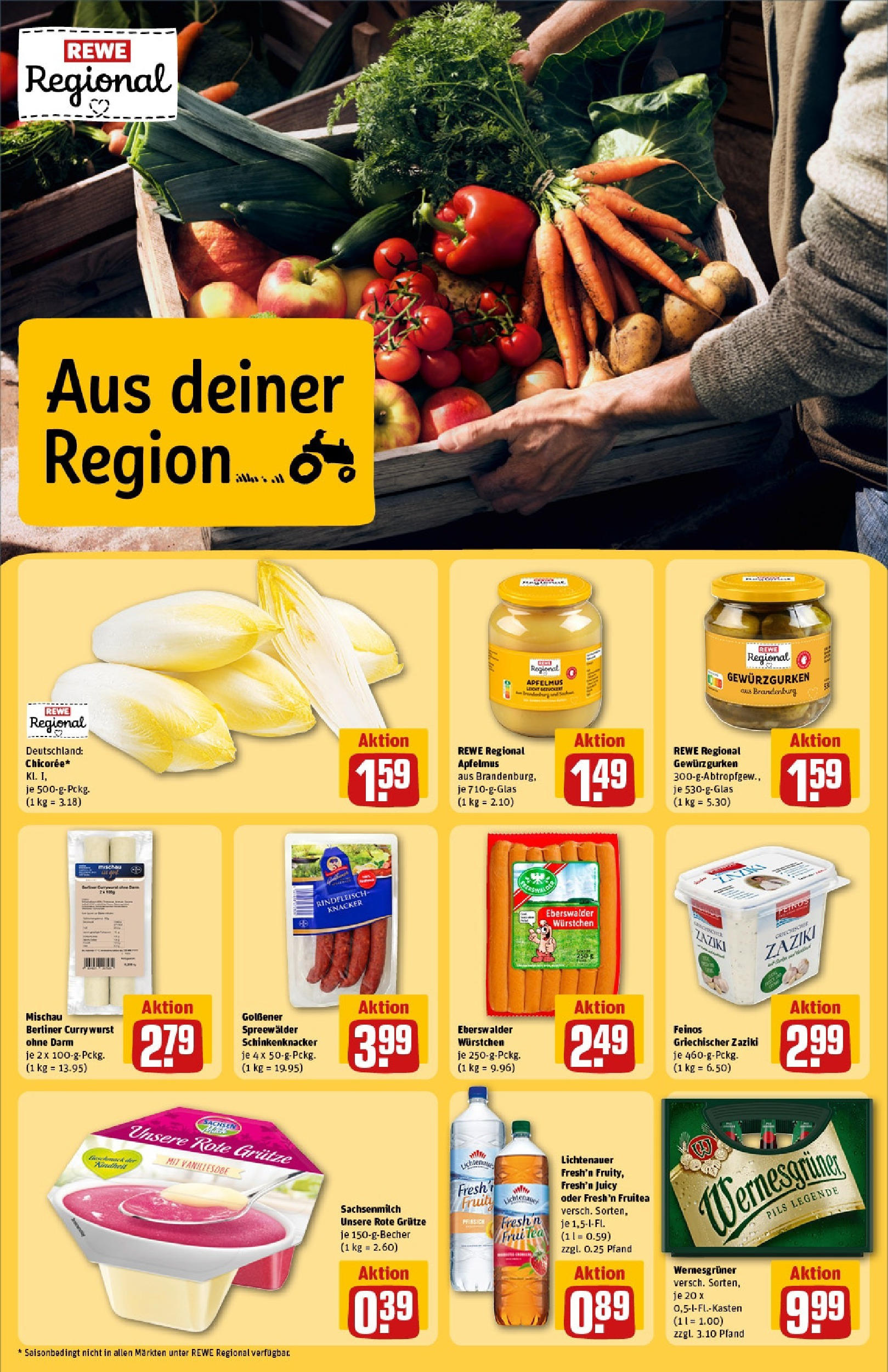 REWE Prospekt ab 15.06.2025 zum Blättern » Angebote | Seite: 26 | Produkte: Berliner, Pils, Wernesgruner, Rindfleisch
