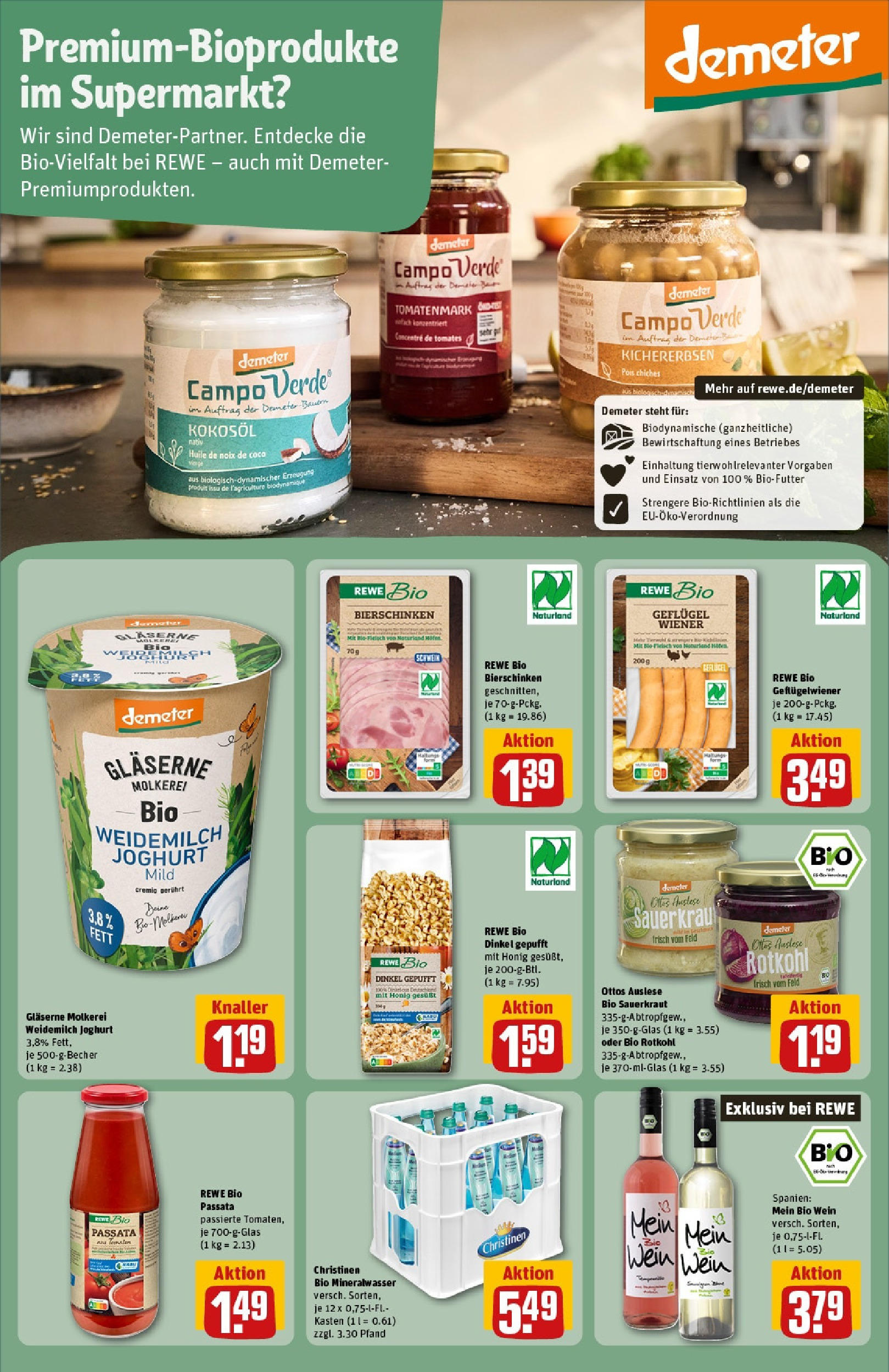 REWE Prospekt ab 15.06.2025 zum Blättern » Angebote | Seite: 27 | Produkte: Rotkohl, Joghurt, Mineralwasser, Wein