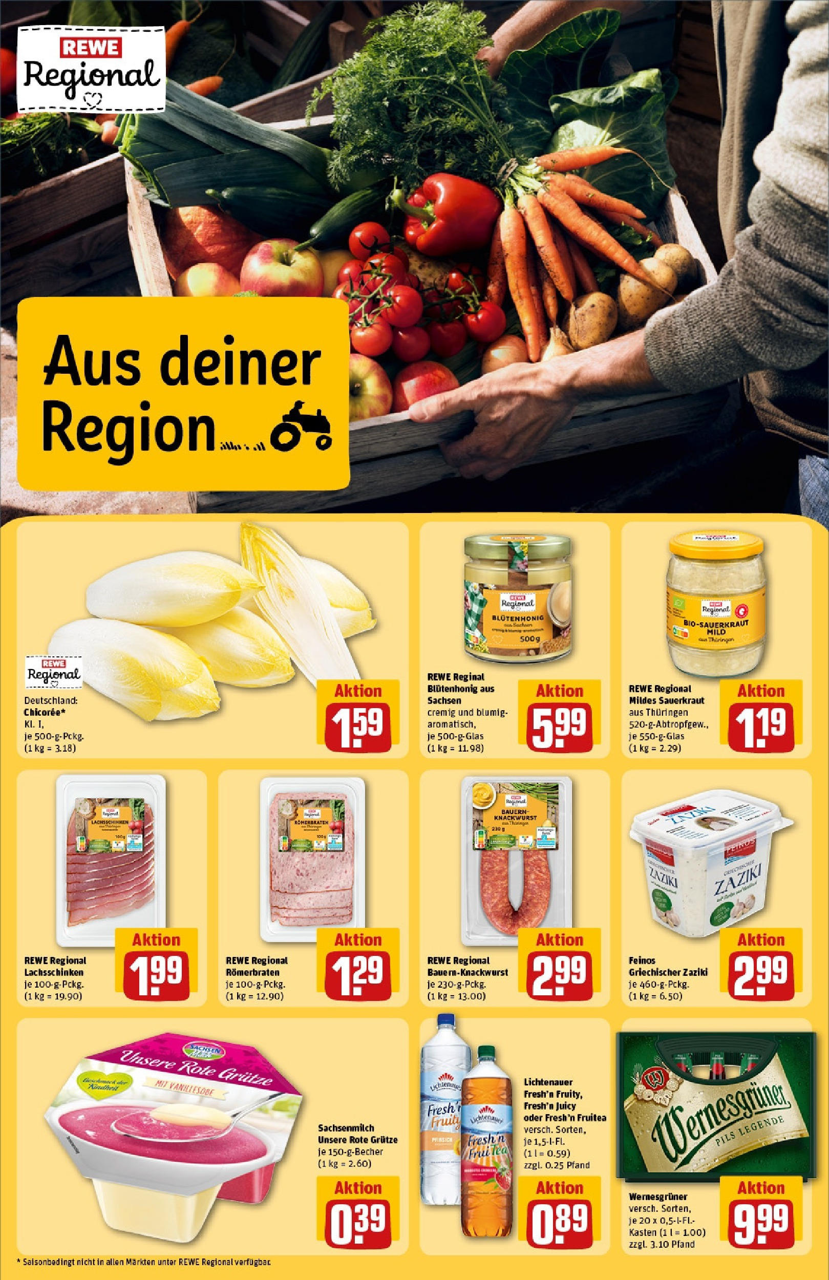 REWE Prospekt ab 15.06.2025 zum Blättern » Angebote | Seite: 24 | Produkte: Pils, Wernesgruner, Pfirsich