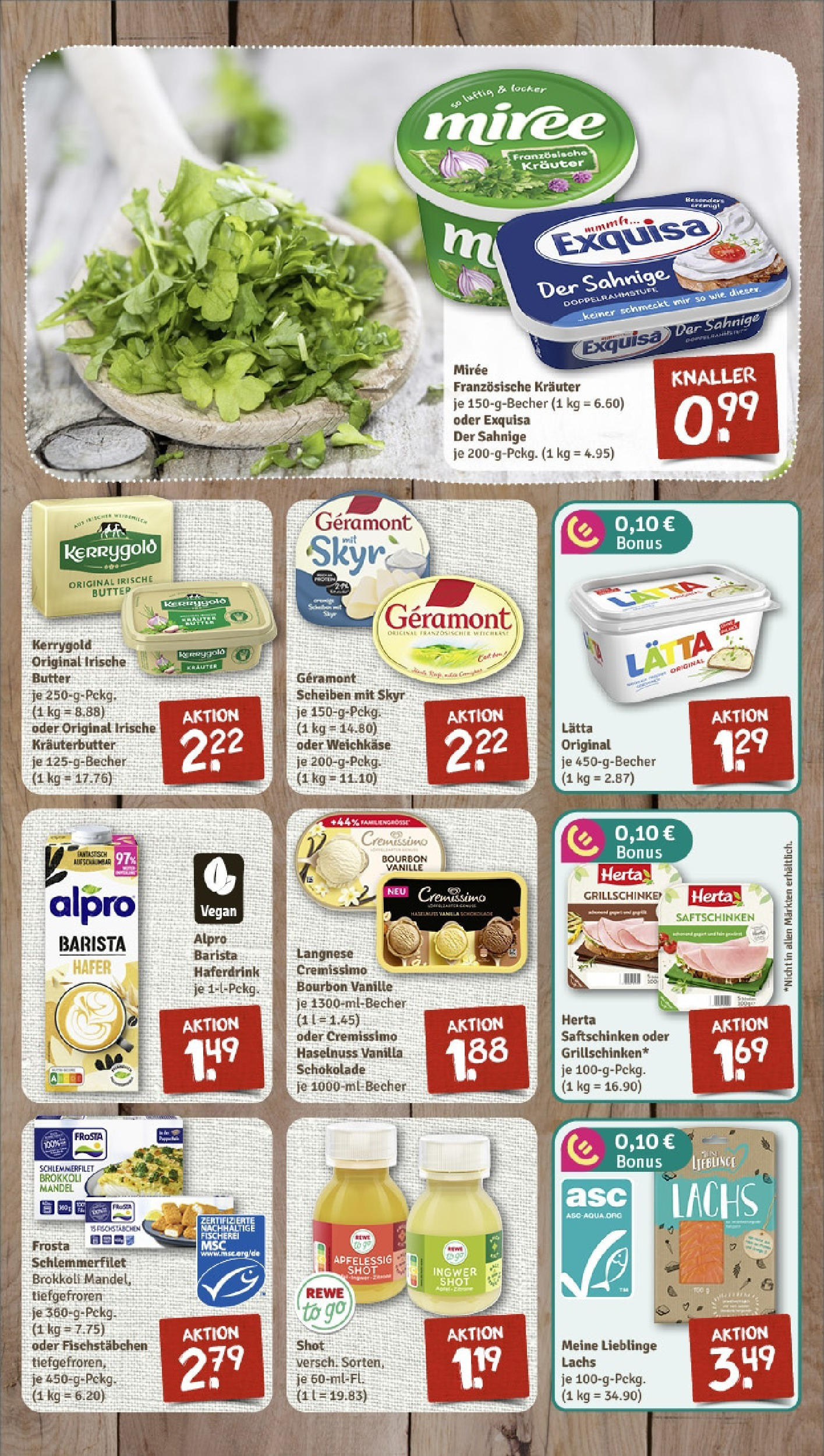 REWE Prospekt ab 15.06.2025 zum Blättern » Angebote | Seite: 5 | Produkte: Langnese, Butter, Lätta, Bourbon