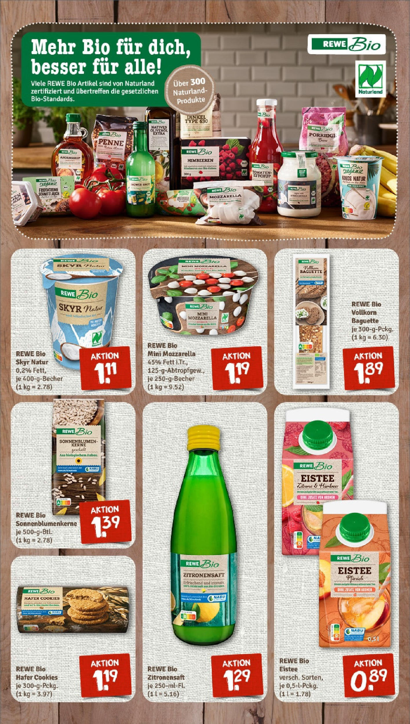 REWE Prospekt ab 15.06.2025 zum Blättern » Angebote | Seite: 7 | Produkte: Olivenol, Baguette, Pfirsich, Ketchup