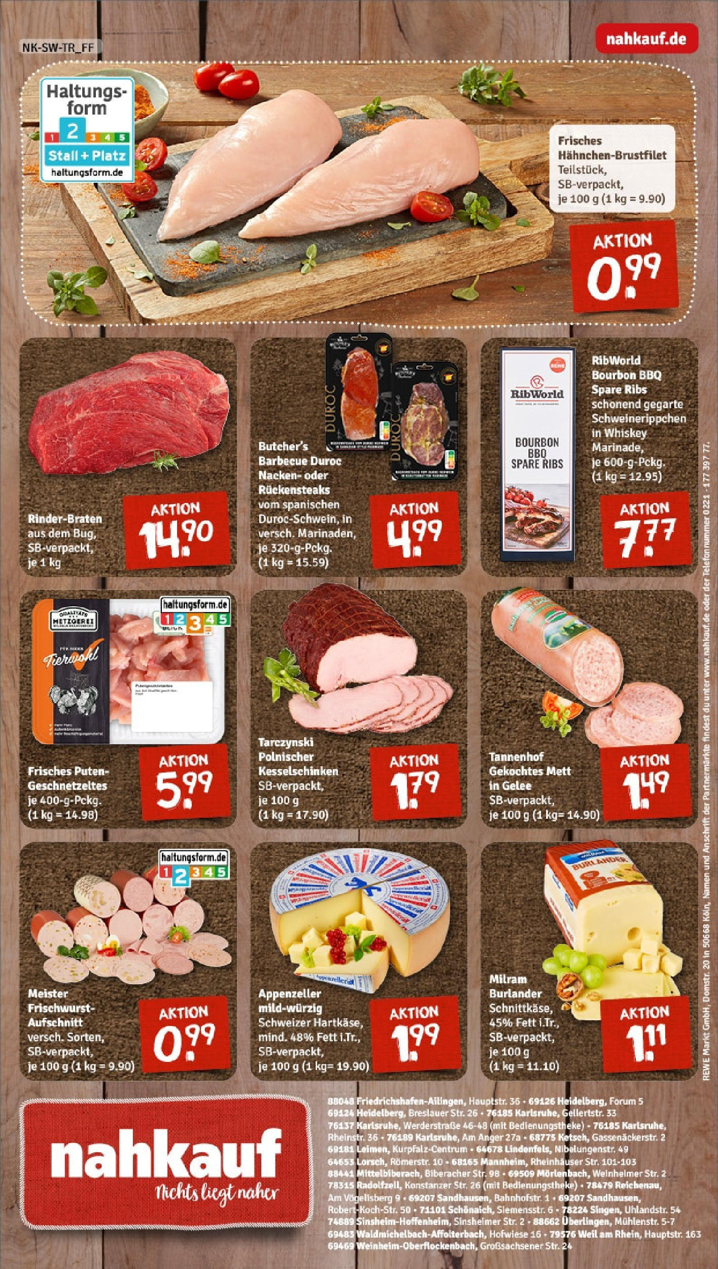 REWE Prospekt ab 15.06.2025 zum Blättern » Angebote | Seite: 8 | Produkte: Rinderbraten, Milram, Bourbon, Whiskey