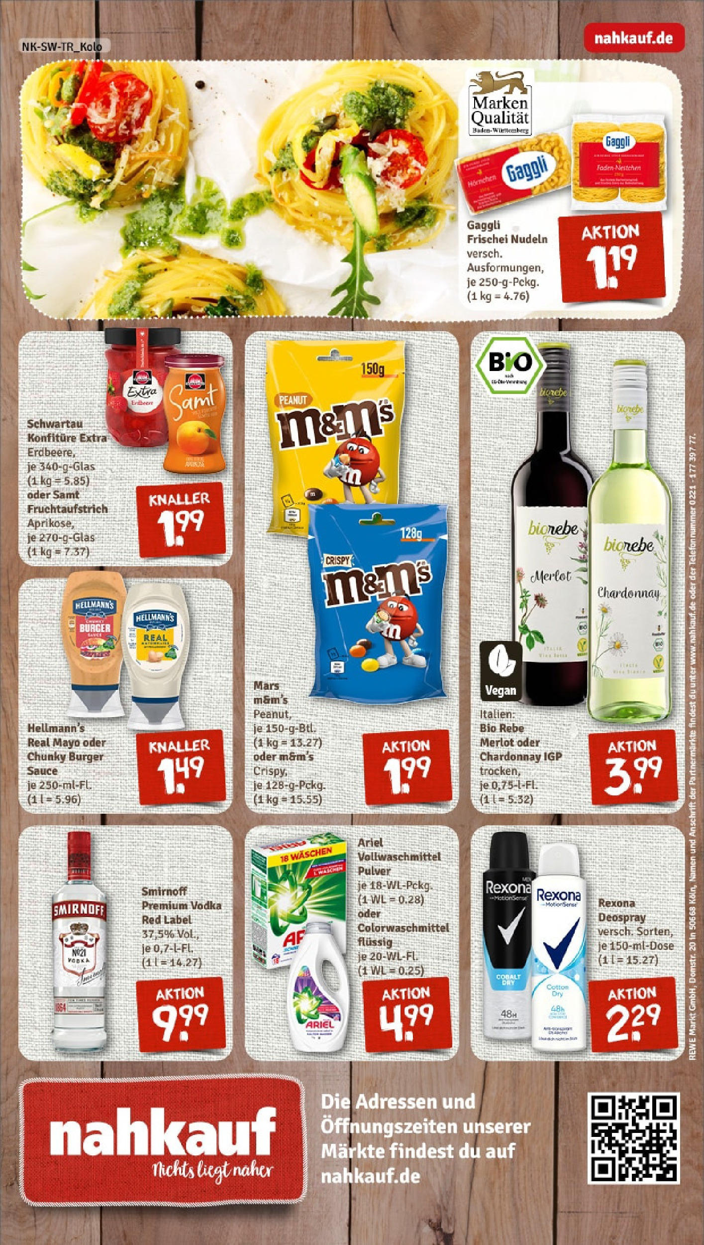 REWE Prospekt ab 15.06.2025 zum Blättern » Angebote | Seite: 8 | Produkte: Ariel, Merlot, Burger, Mars