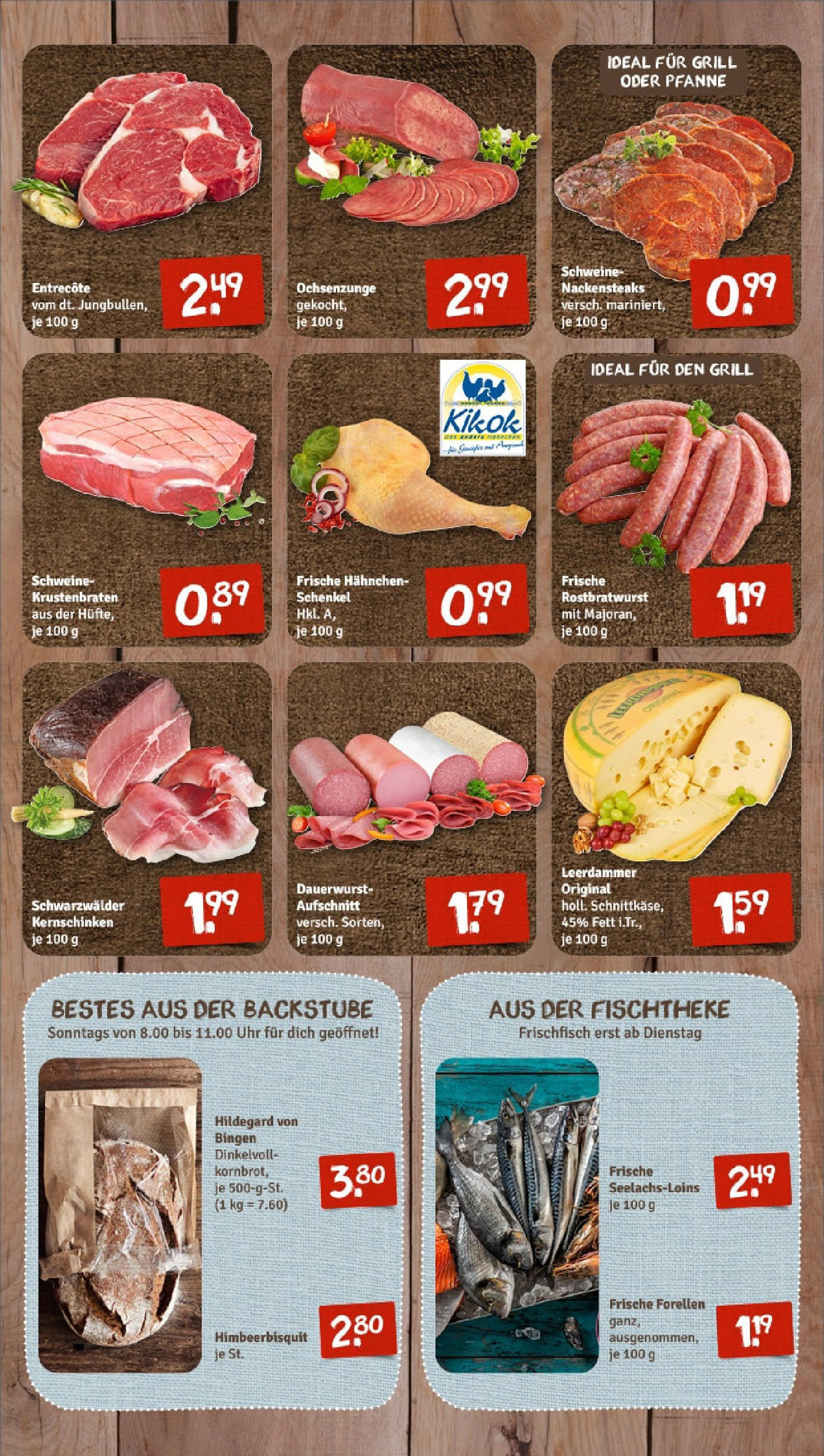 REWE Prospekt ab 15.06.2025 zum Blättern » Angebote | Seite: 7 | Produkte: Hahnchen, Leerdammer, Steak, Uhr