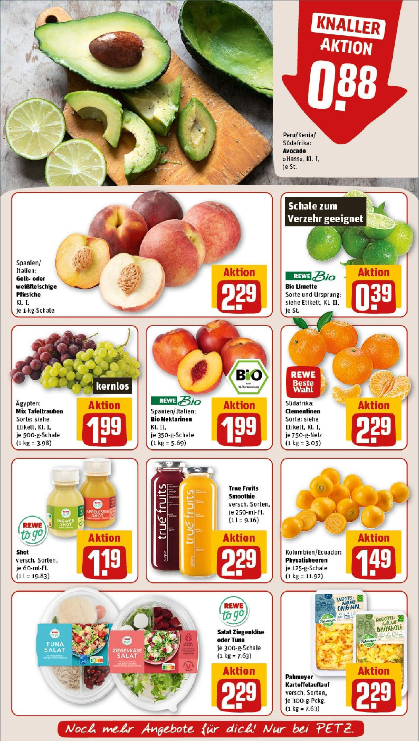 REWE Prospekt ab 15.06.2025 zum Blättern » Angebote | Seite: 6 | Produkte: Nektarinen, Avocado, Brokkoli, Salat