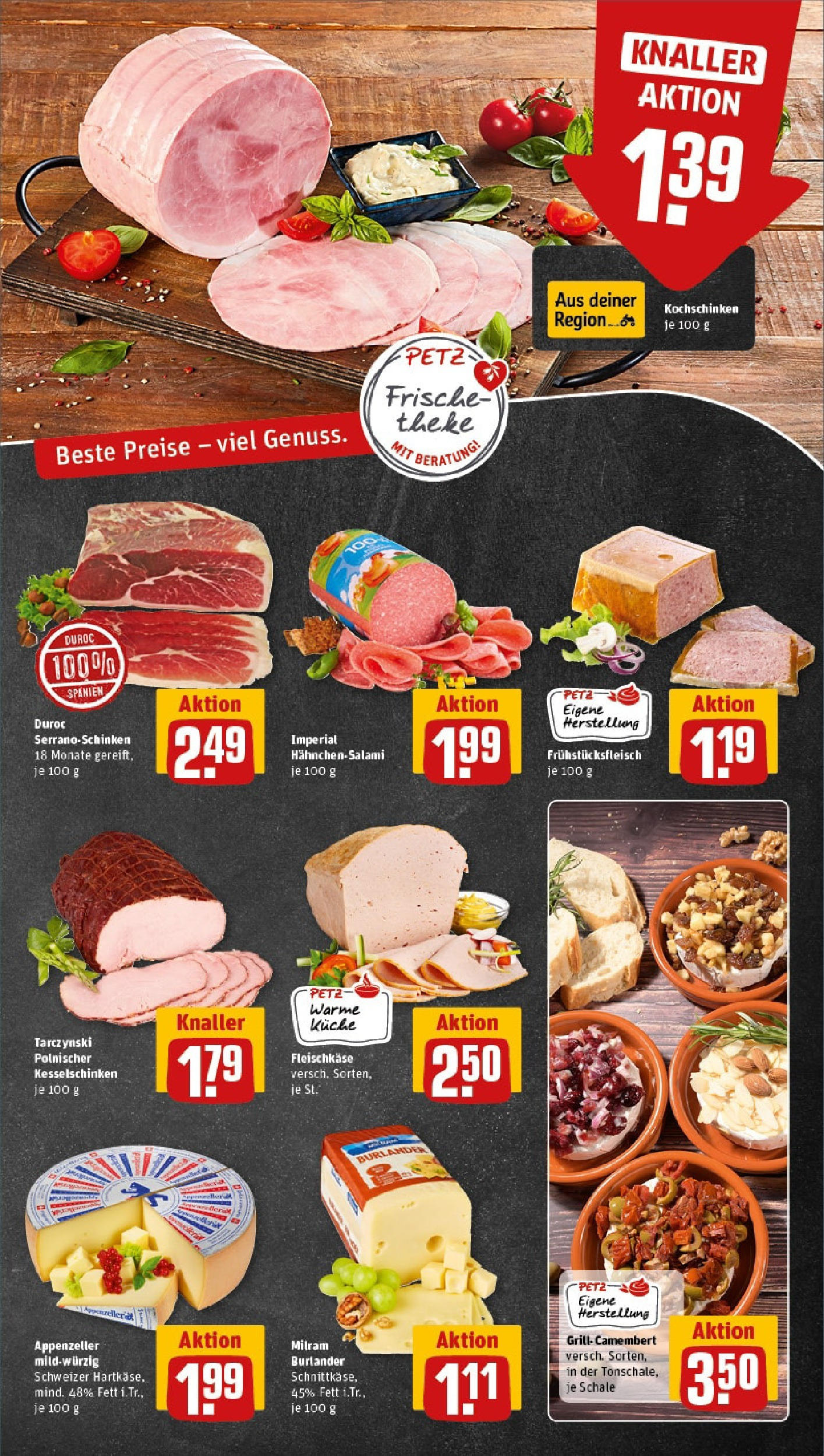 REWE Prospekt ab 15.06.2025 zum Blättern » Angebote | Seite: 9 | Produkte: Grill, Küche, Milram, Salami