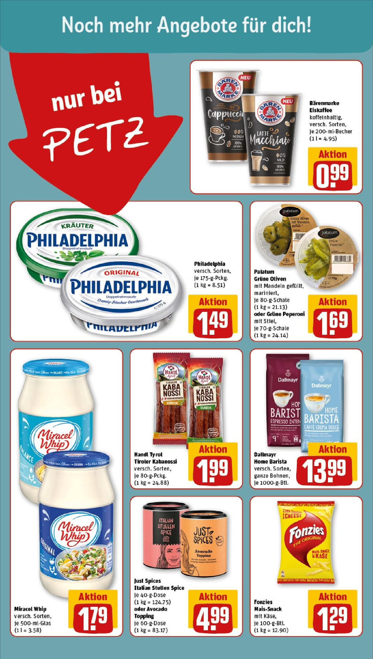 REWE Prospekt ab 15.06.2025 zum Blättern » Angebote | Seite: 14 | Produkte: Philadelphia, Mandeln, Avocado, Dallmayr