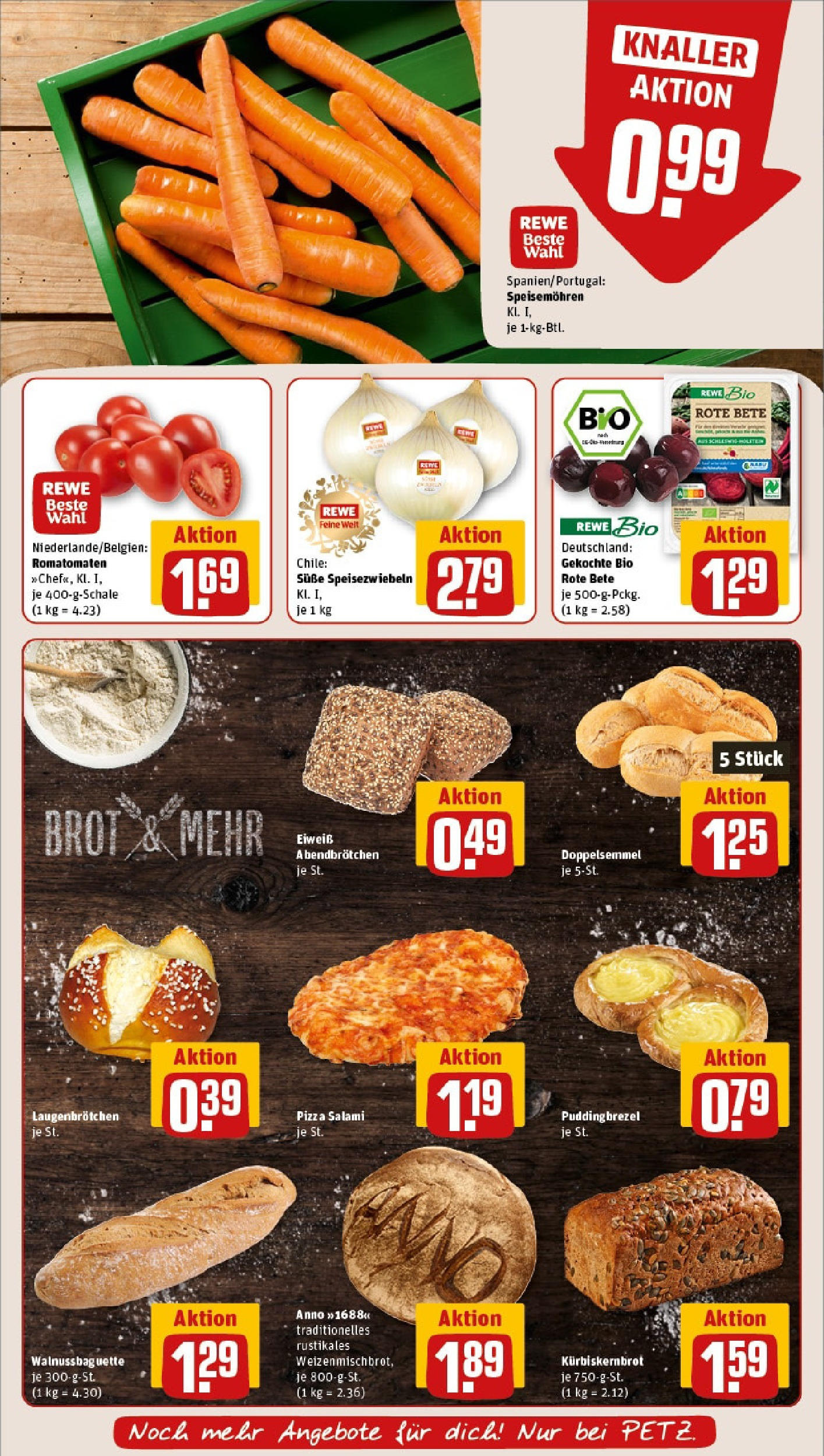 REWE Prospekt ab 15.06.2025 zum Blättern » Angebote | Seite: 7 | Produkte: Baguette, Brot, Salami, Pizza