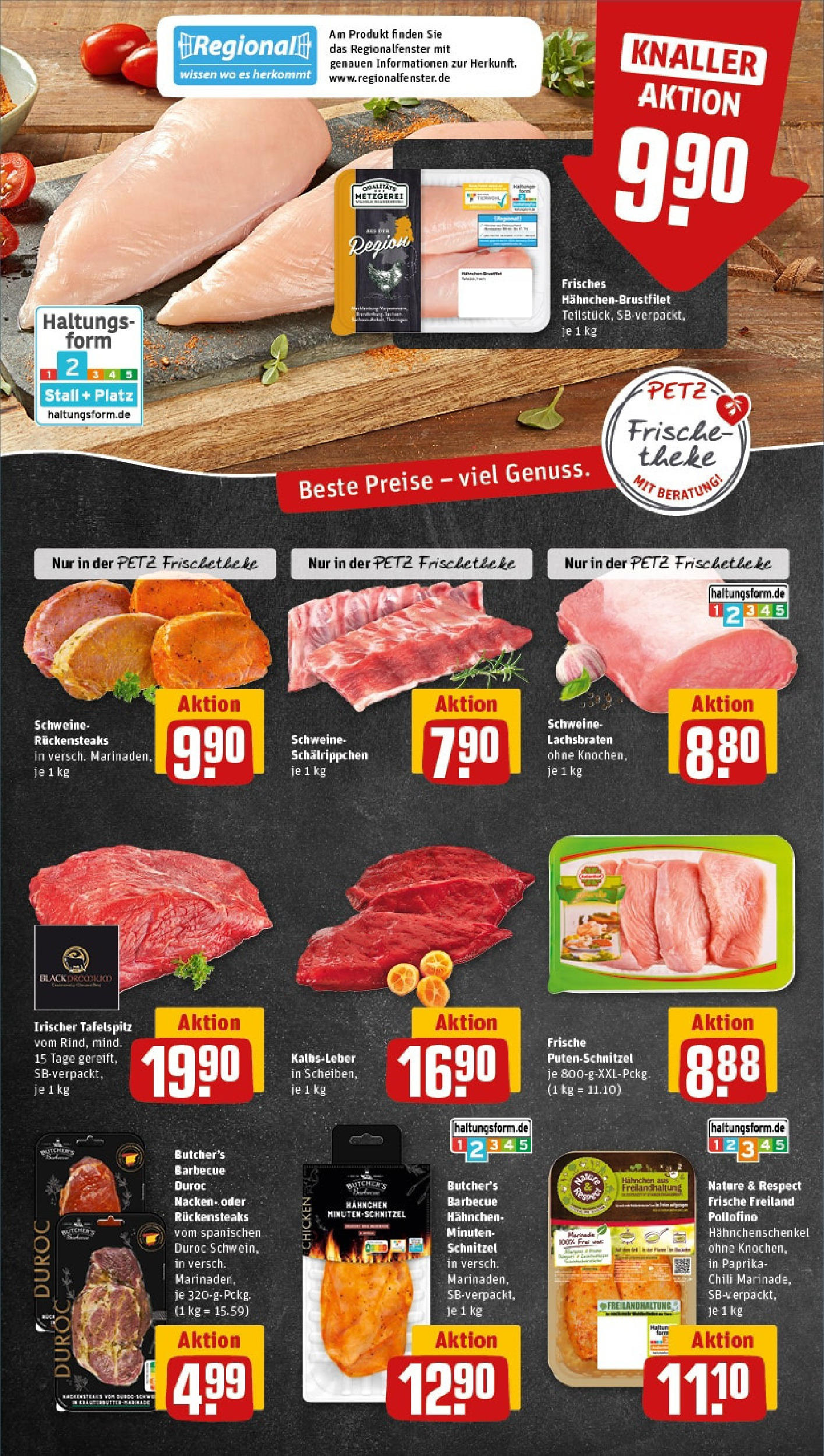 REWE Prospekt ab 15.06.2025 zum Blättern » Angebote | Seite: 8 | Produkte: Hahnchen, Hahnchenschenkel, Theke, Steak