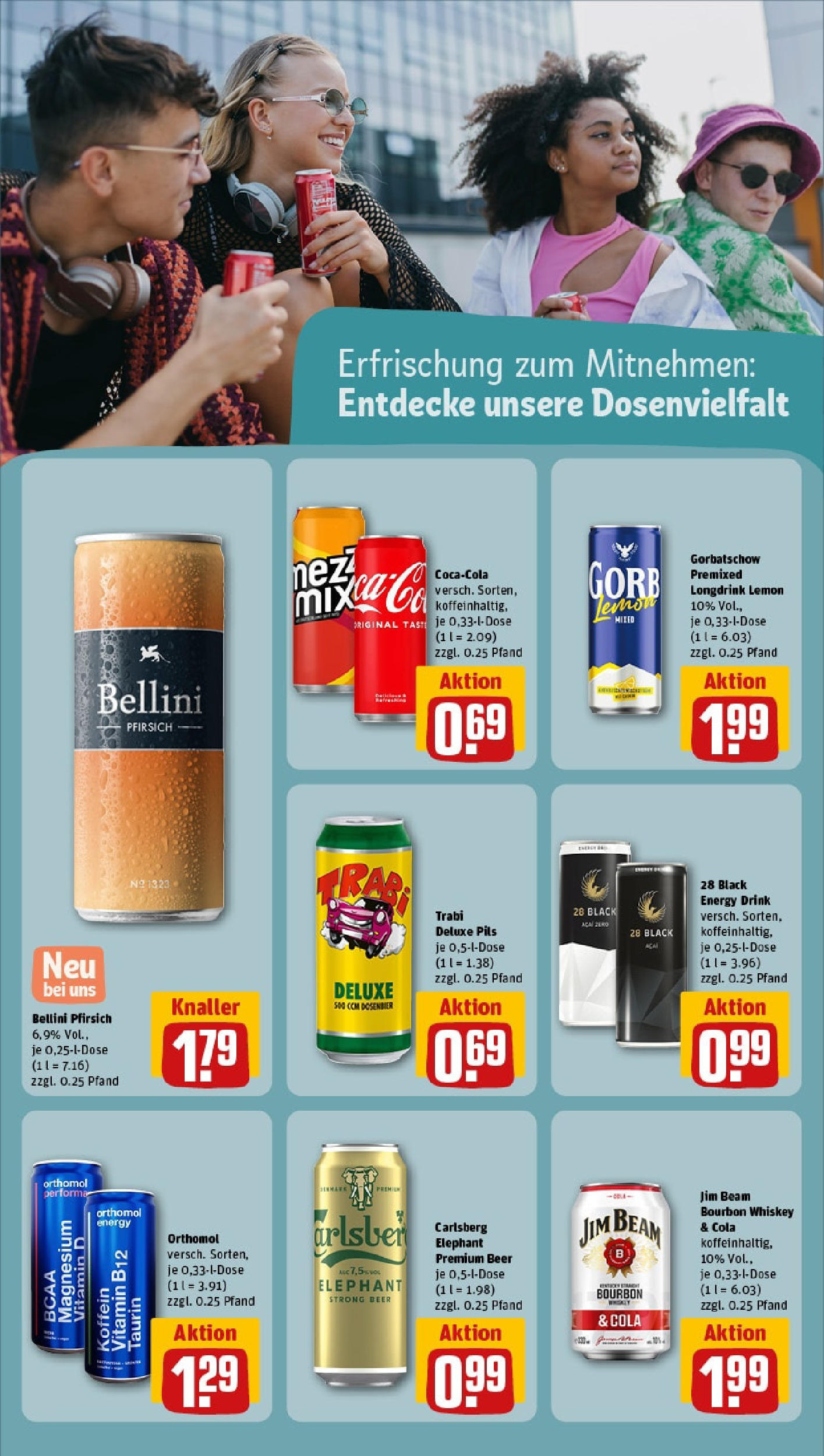 REWE Prospekt ab 15.06.2025 zum Blättern » Angebote | Seite: 18 | Produkte: Carlsberg, Cola, Energy, Pils