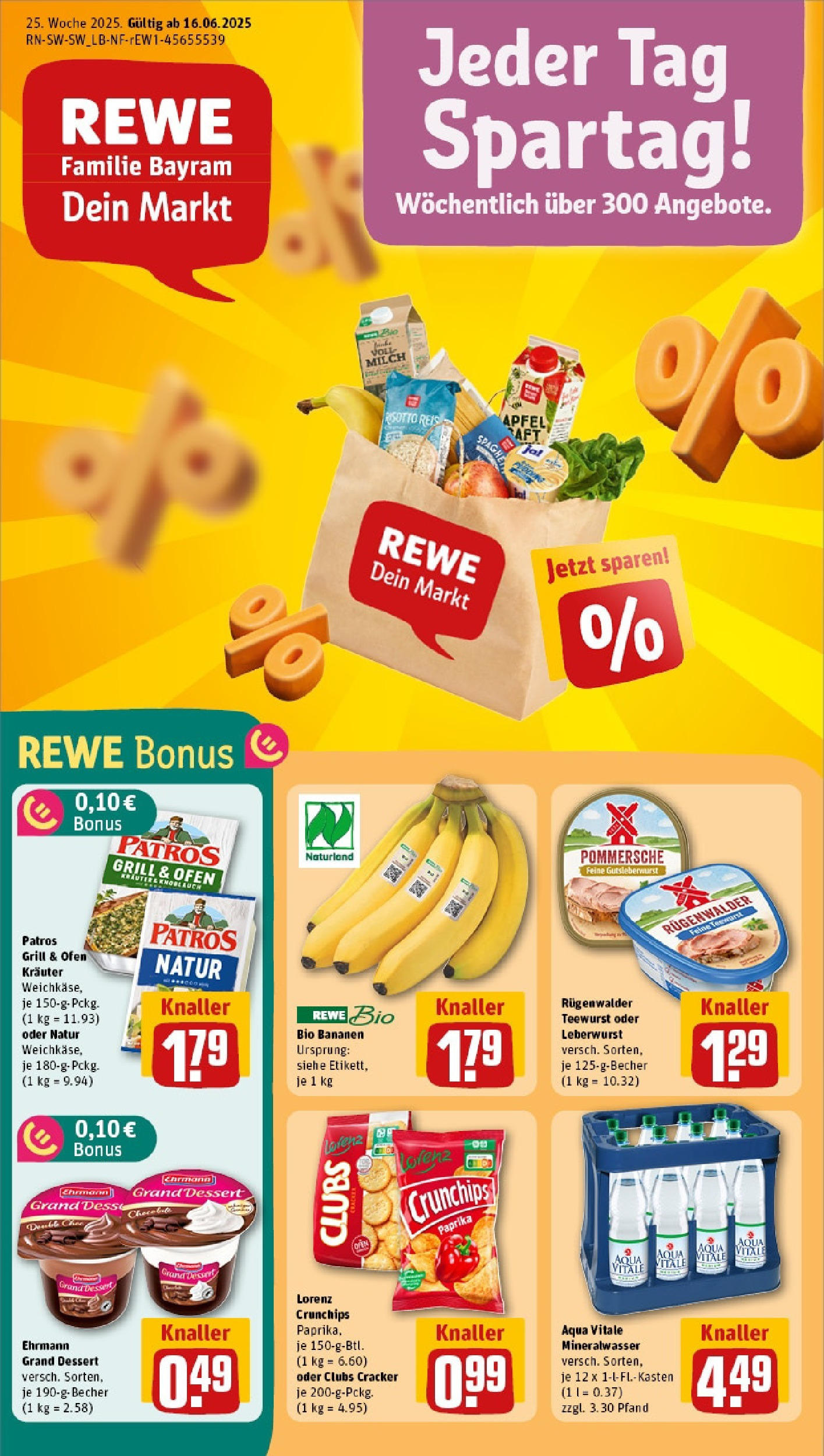 REWE Prospekt ab 15.06.2025 nächste Woche - Prospekt Niefern - Öschelbronn Vorschau von dem Prospekt des Geschäftes Rewe, gültig ab dem 15.06.2025