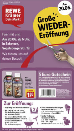 Vorschau von dem Prospekt des Geschäftes Rewe, gültig ab dem 15.06.2025