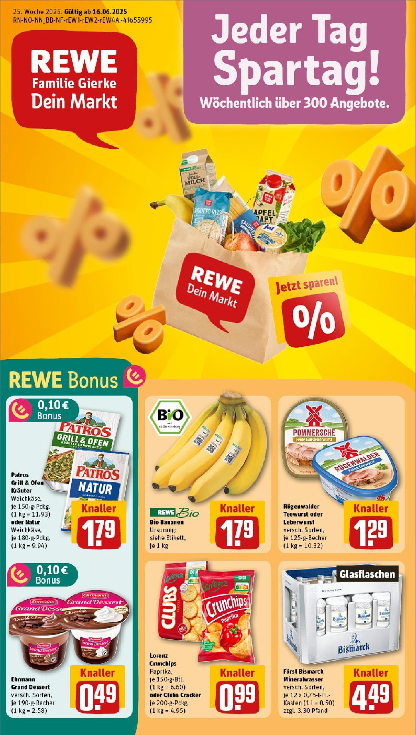 REWE Prospekt ab 15.06.2025 nächste Woche - Prospekt Buxtehude Vorschau von dem Prospekt des Geschäftes Rewe, gültig ab dem 15.06.2025