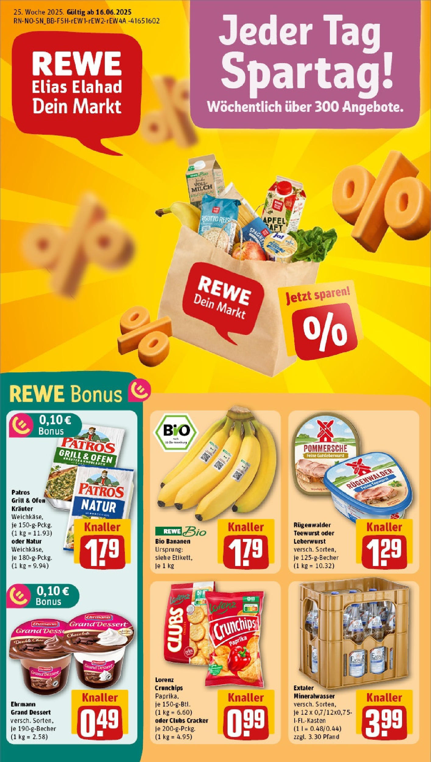 REWE Prospekt ab 15.06.2025 nächste Woche - Prospekt Braunschweig Vorschau von dem Prospekt des Geschäftes Rewe, gültig ab dem 15.06.2025