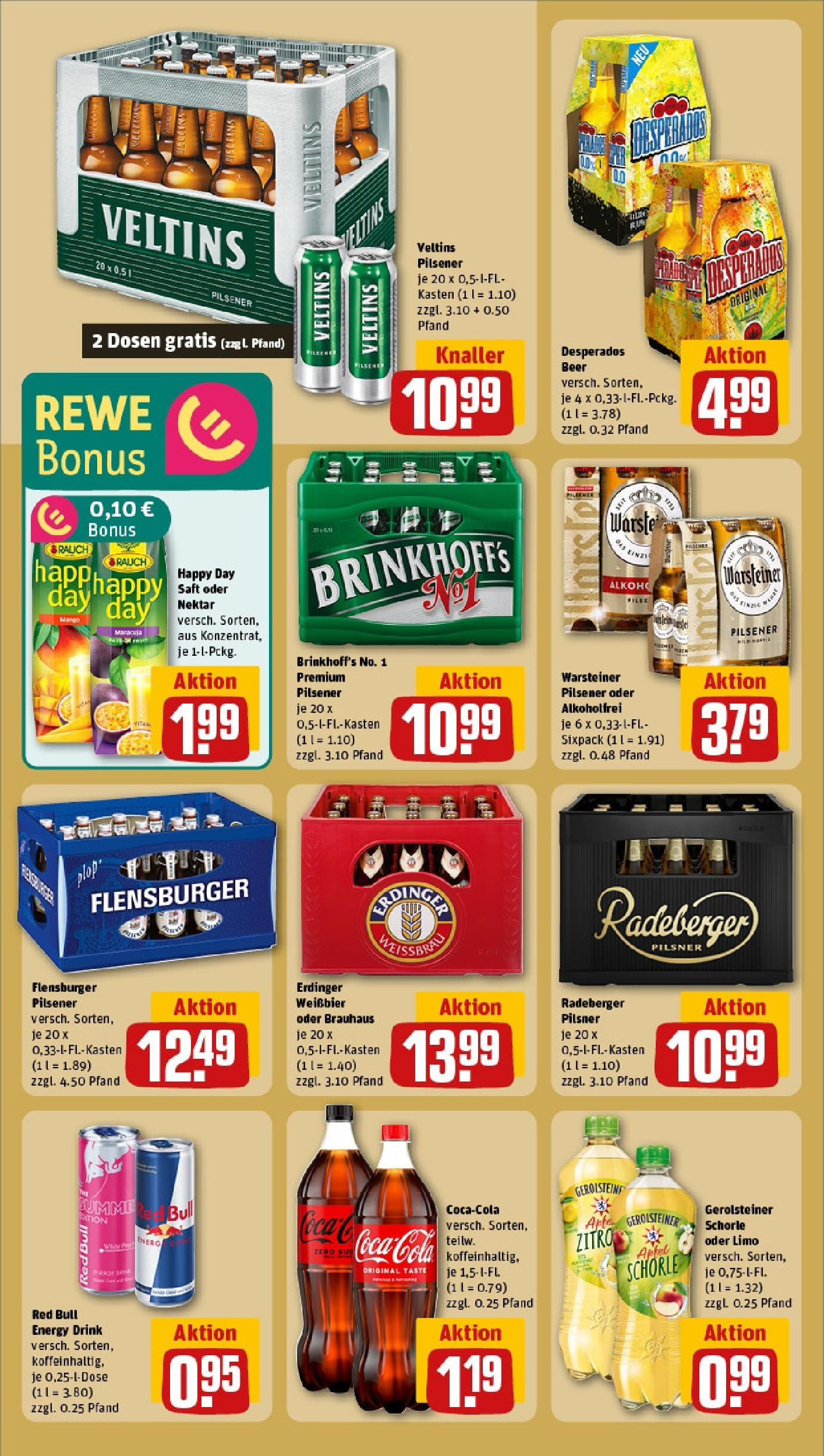 REWE Prospekt ab 15.06.2025 zum Blättern » Angebote | Seite: 18 | Produkte: Red bull, Cola, Energy, Radeberger pilsner