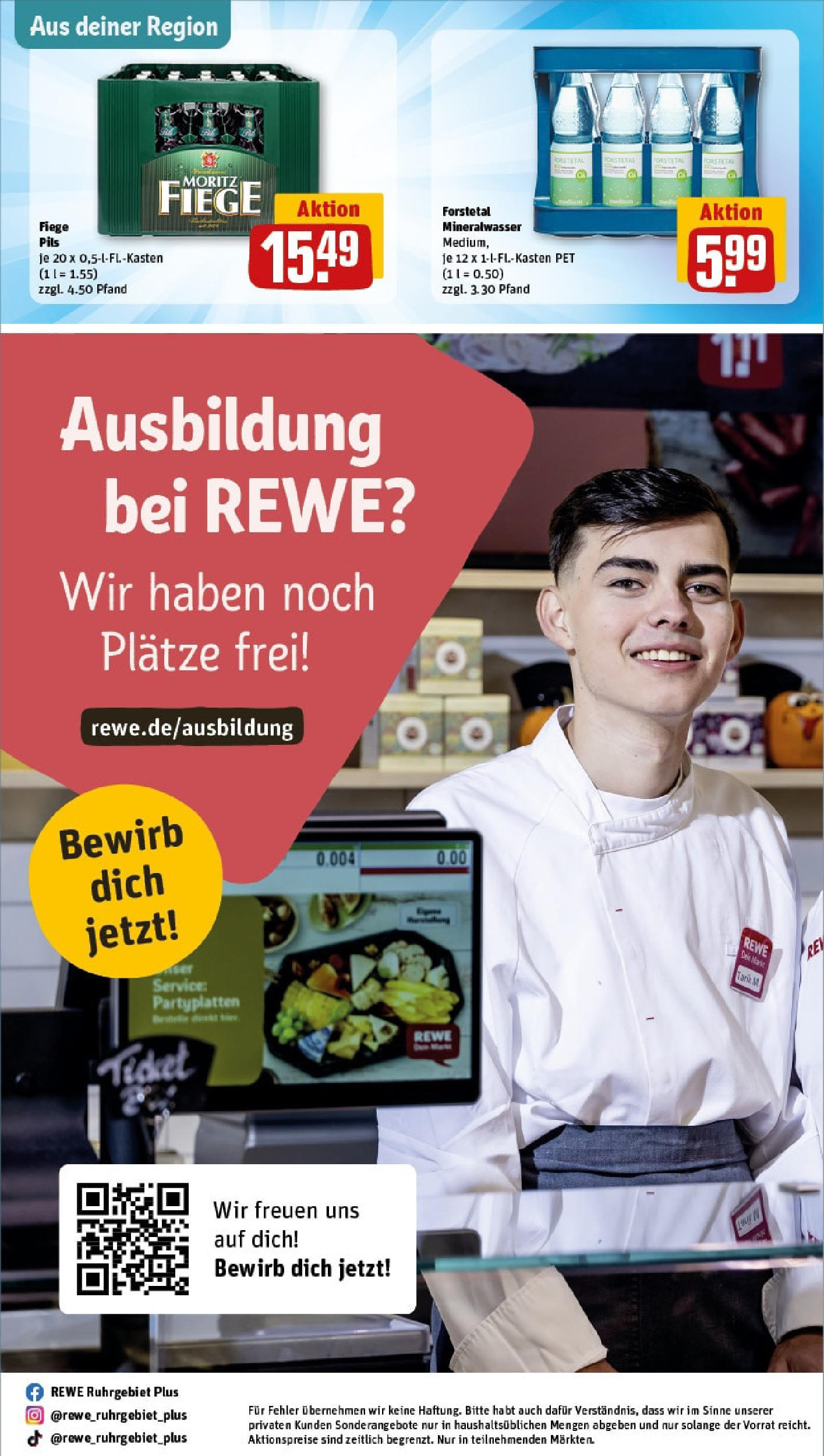 REWE Prospekt ab 16.06.2025 zum Blättern » Angebote | Seite: 30 | Produkte: Pils, Mineralwasser